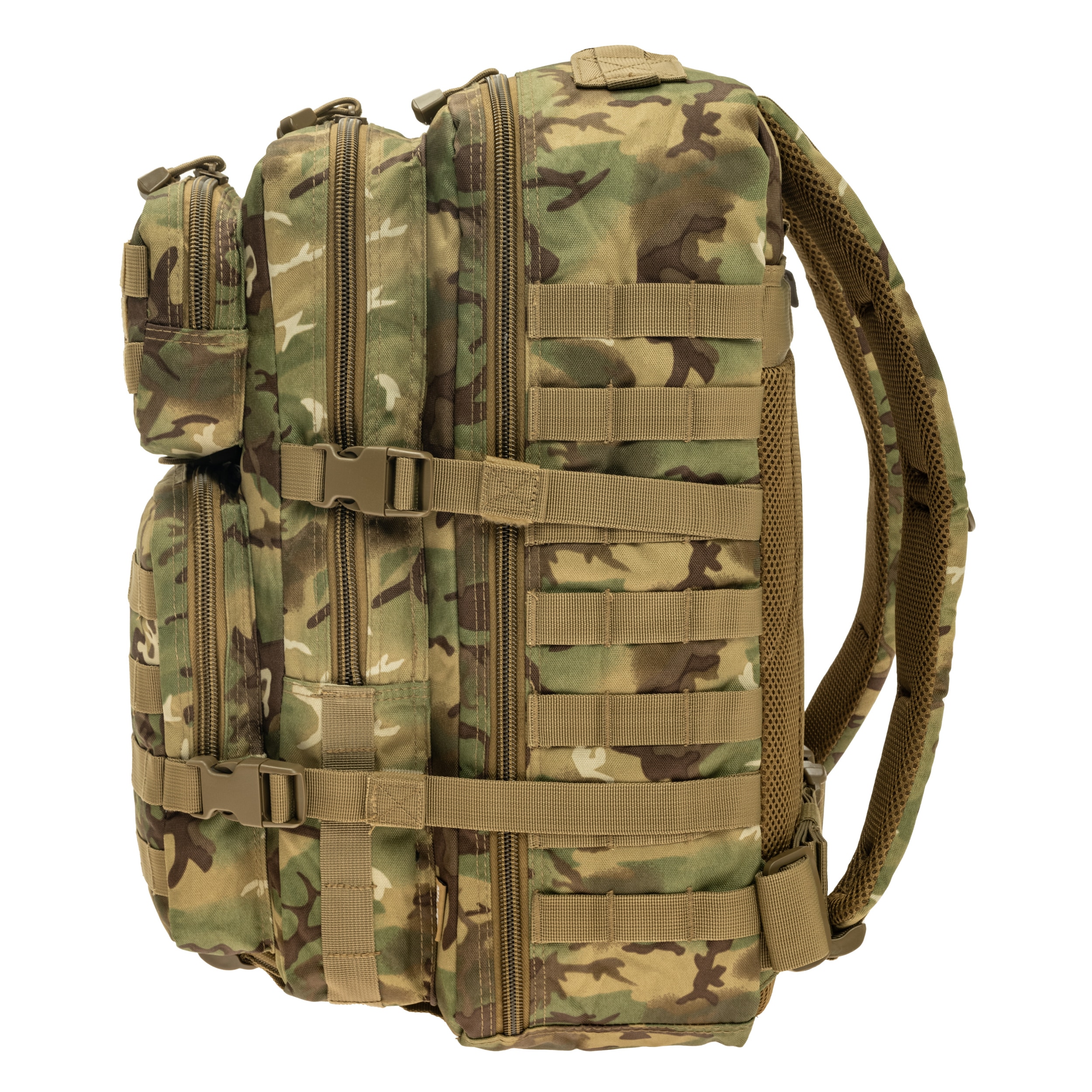 Mil-Tec Assault Pack Large Reppu 36 l - Arid MC Camo