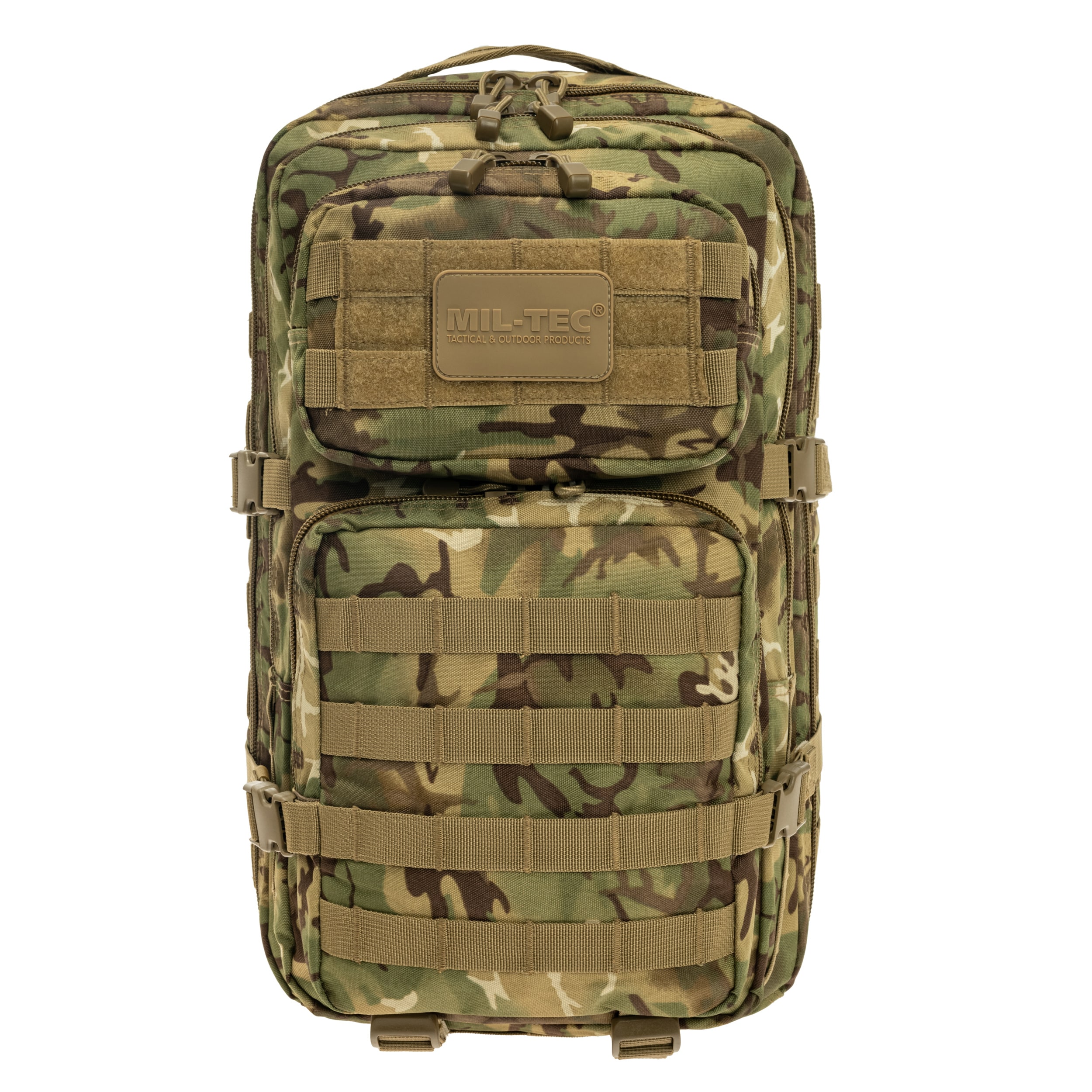 Mil-Tec Assault Pack Large Reppu 36 l - Arid MC Camo