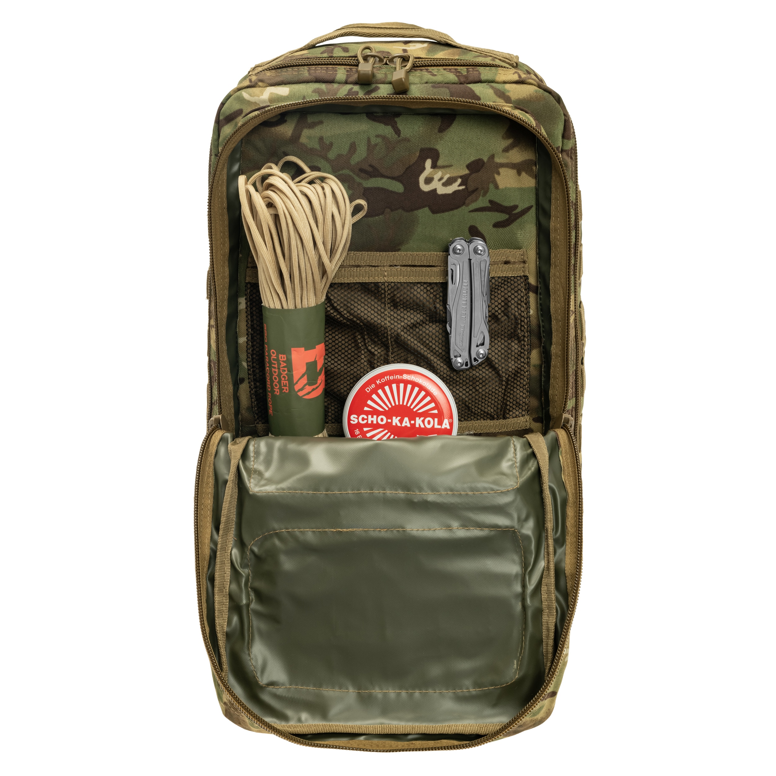 Mil-Tec Assault Pack Large Reppu 36 l - Arid MC Camo