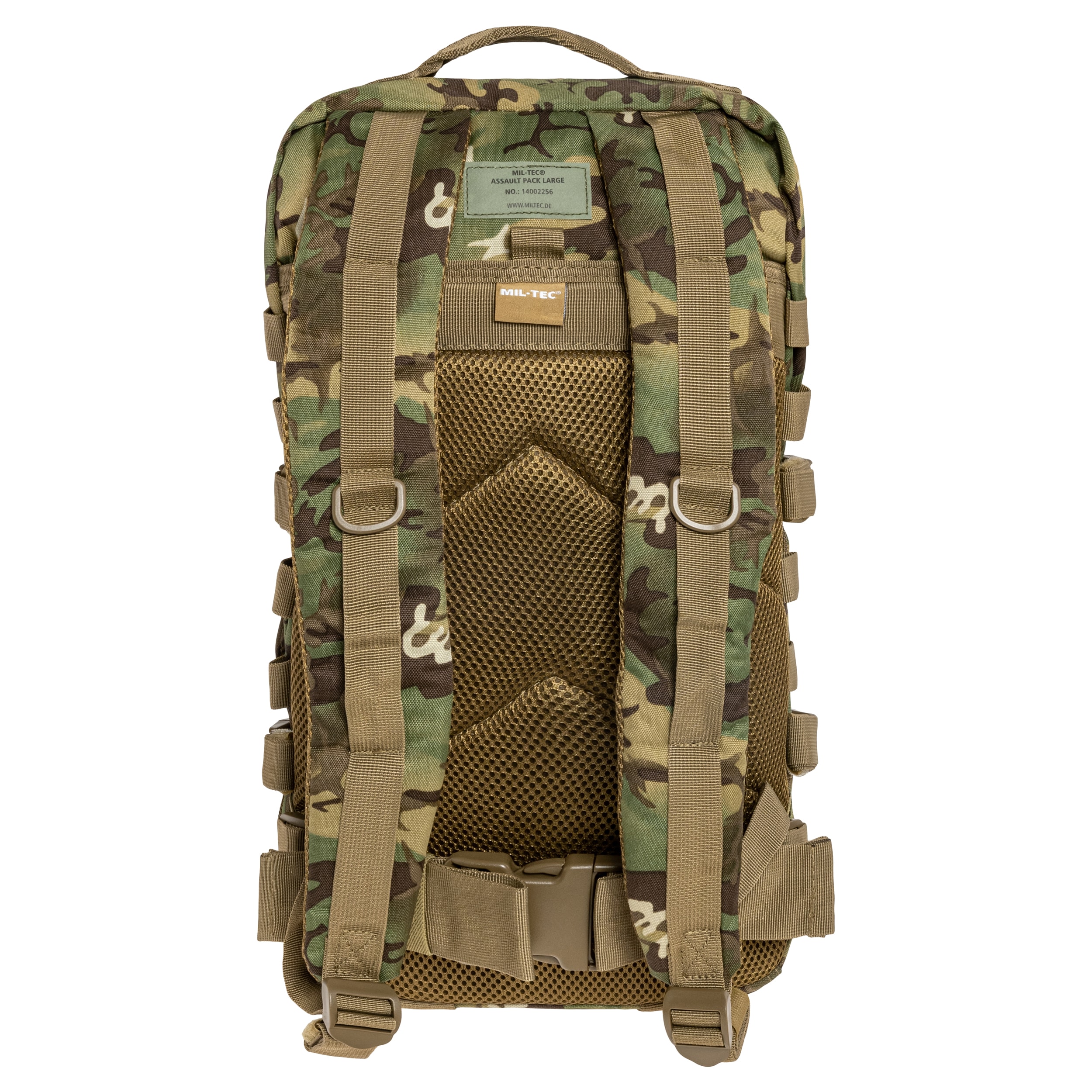Mil-Tec Assault Pack Large Reppu 36 l - Arid MC Camo