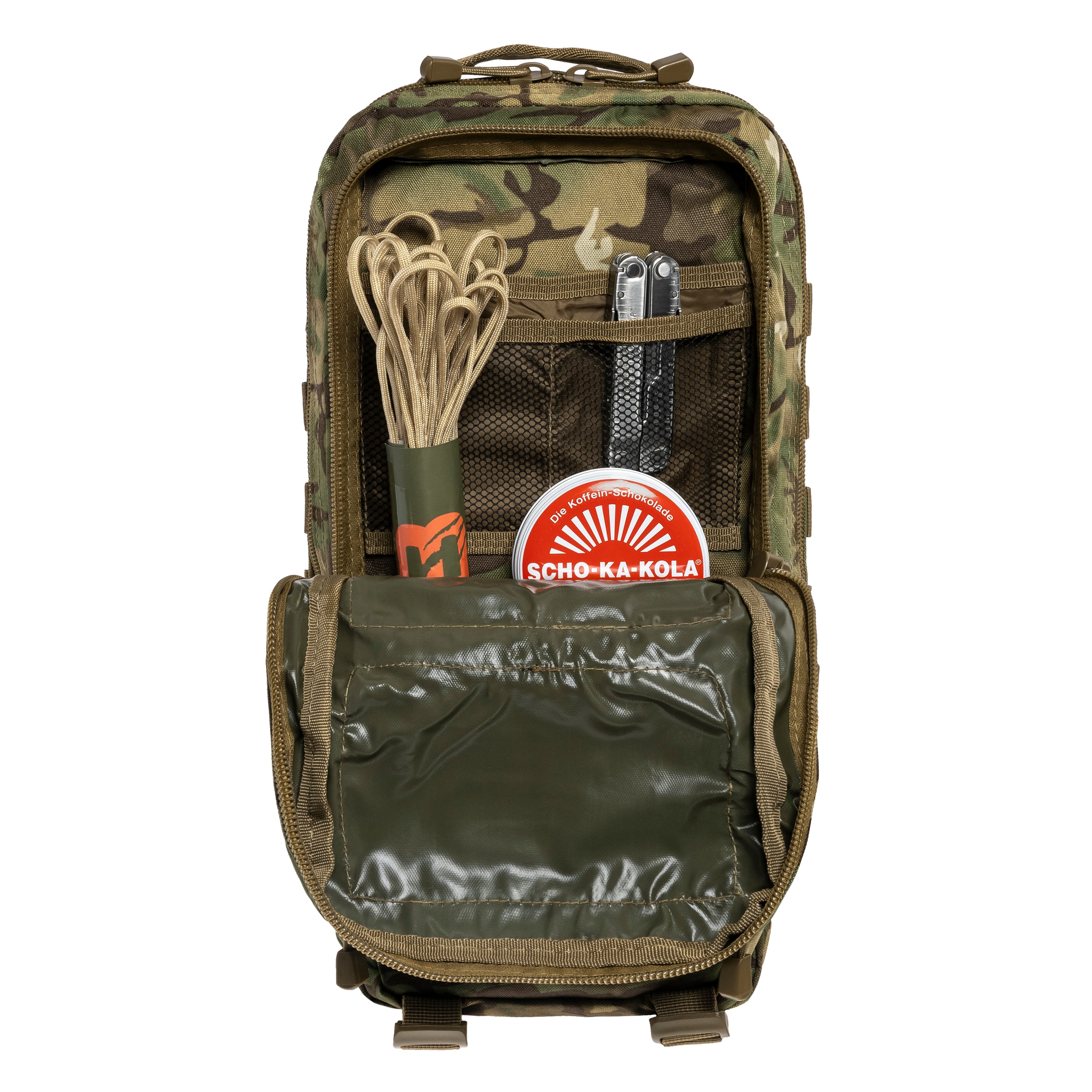 Mil-Tec Assault Pack Small Reppu 20 l - Arid MC Camo