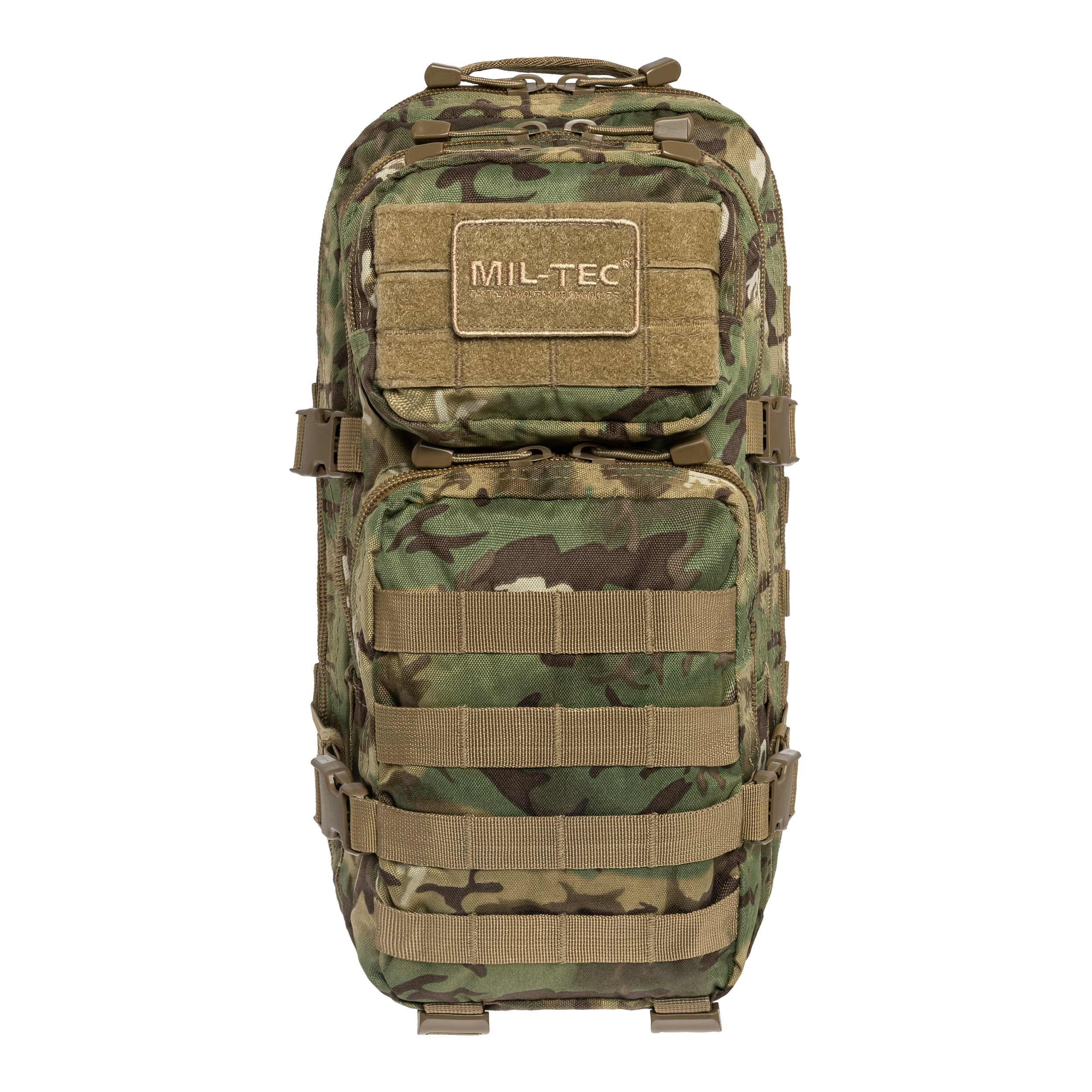 Mil-Tec Assault Pack Small Reppu 20 l - Arid MC Camo