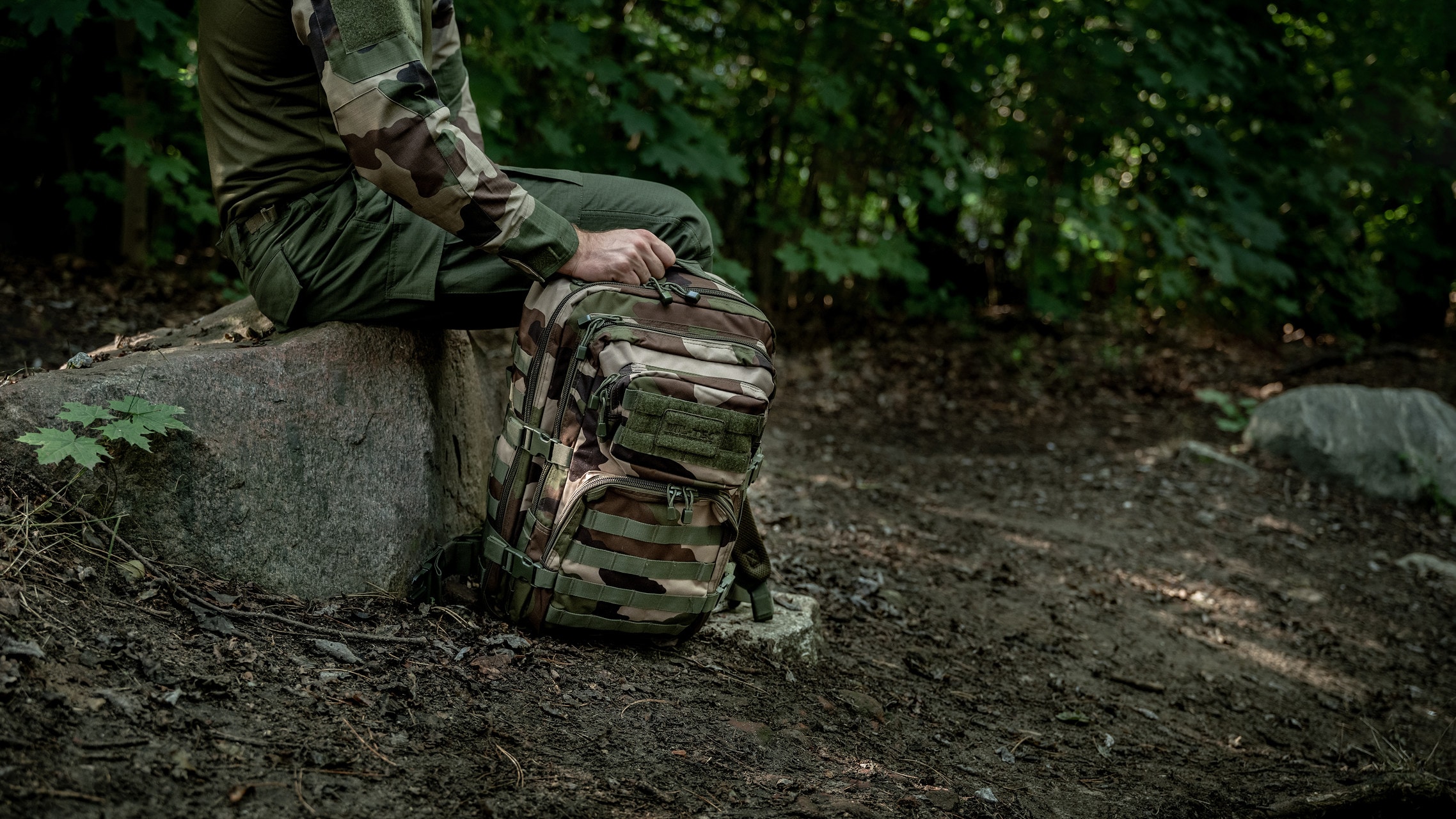 Mil-Tec Assault Pack Large Reppu 36 l - CCE Camo