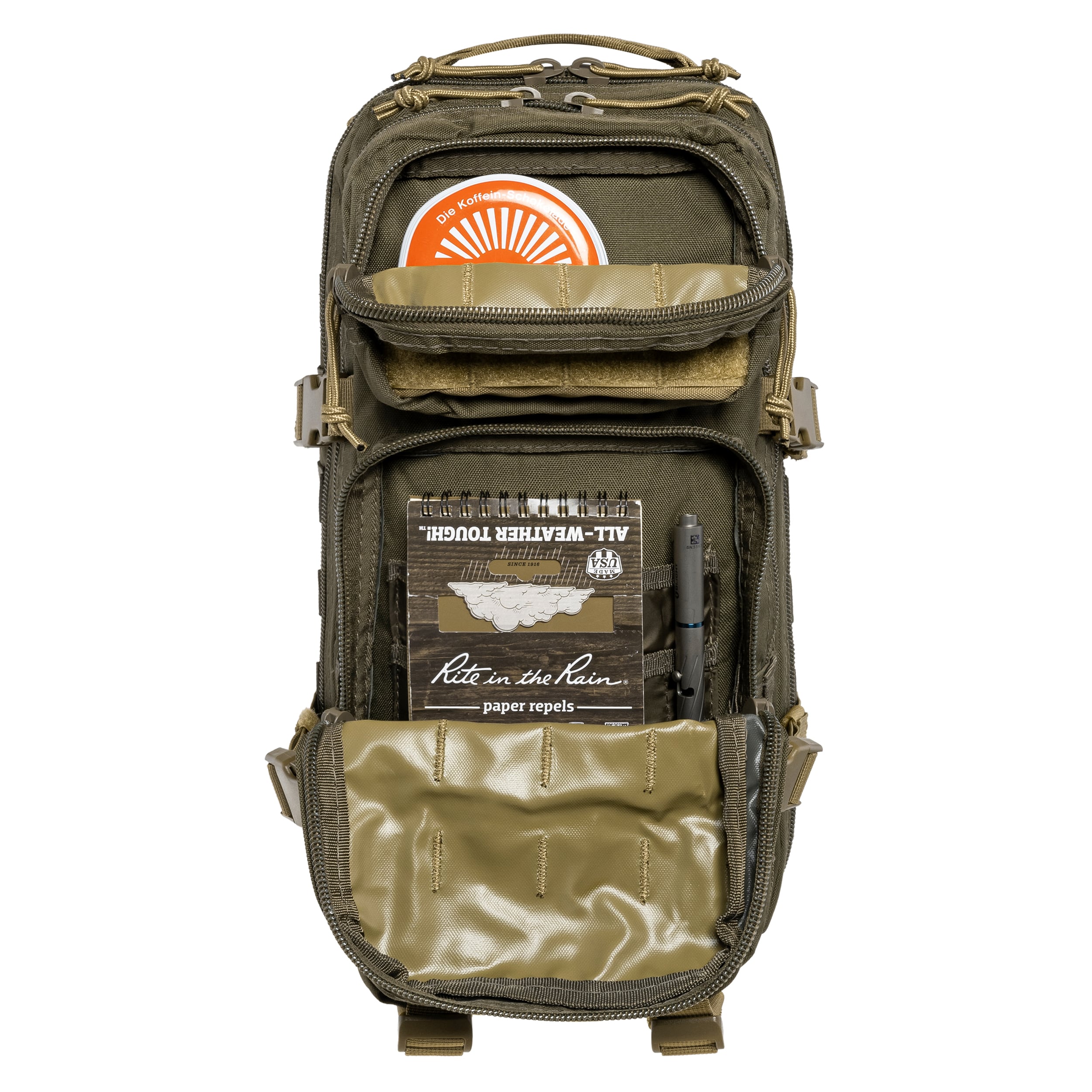 Mil-Tec Assault Pack Small 20 l Reppu - Ranger Green/Coyote