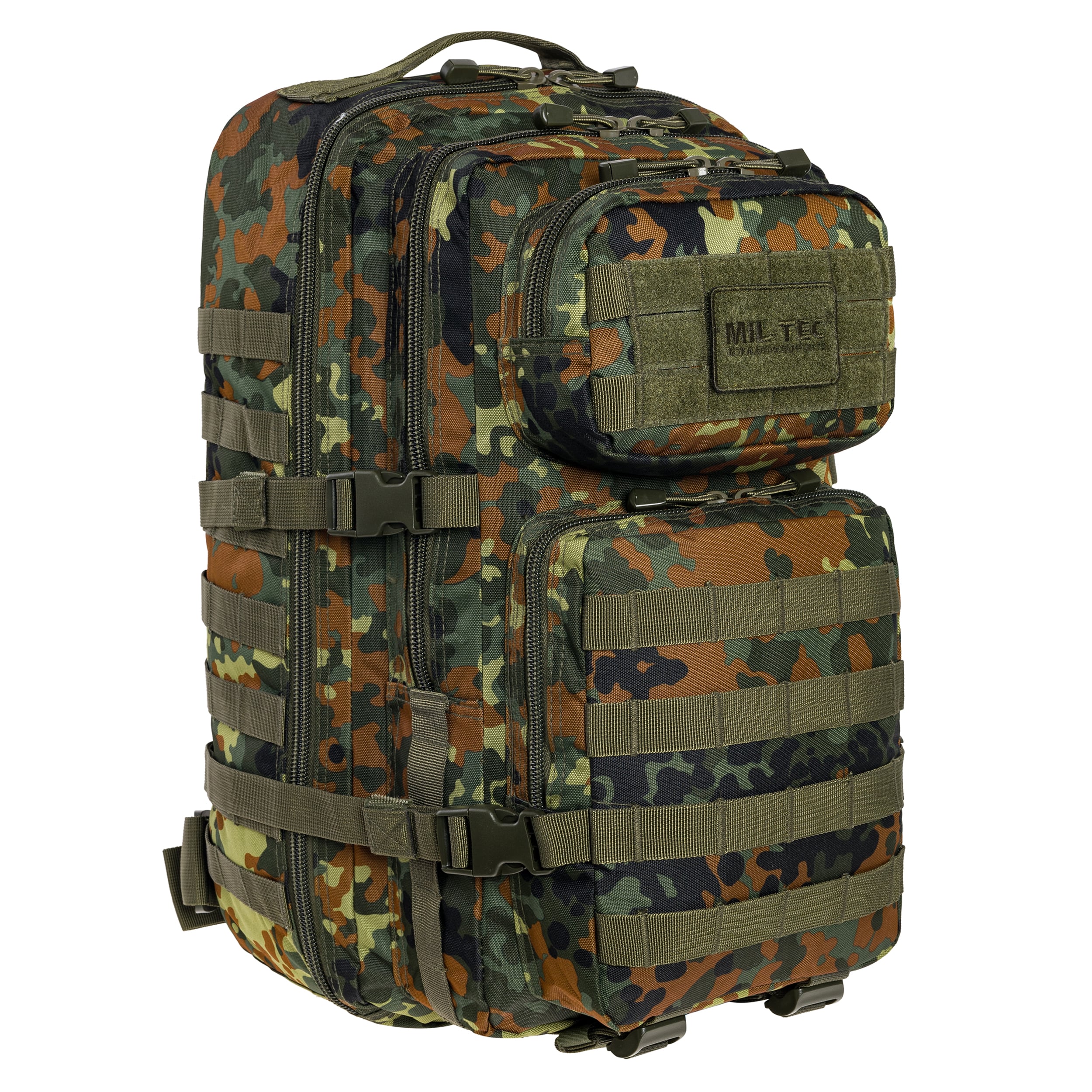 Mil-Tec Assault Pack Large Reppu 36 l - Flecktarn