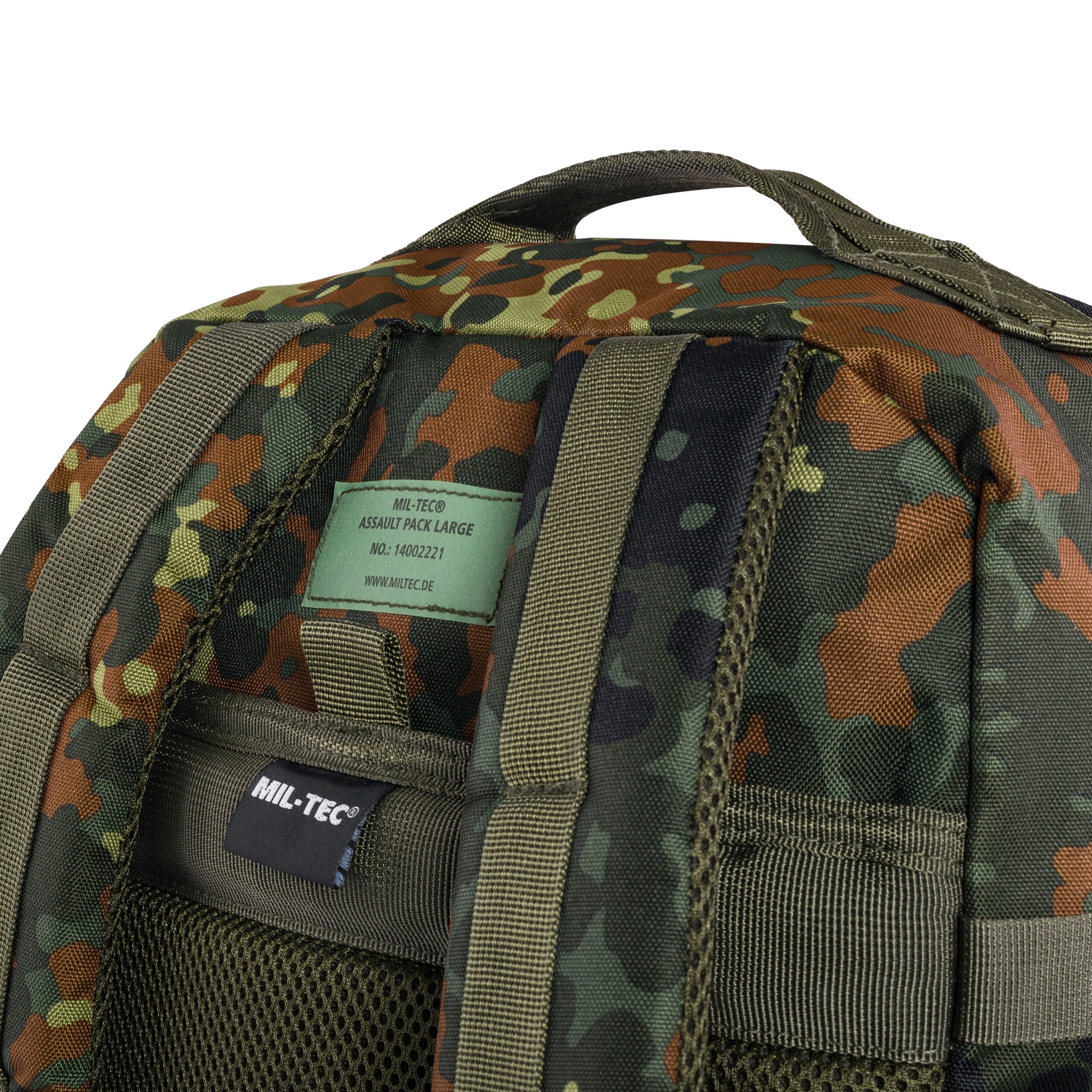 Mil-Tec Assault Pack Large Reppu 36 l - Flecktarn