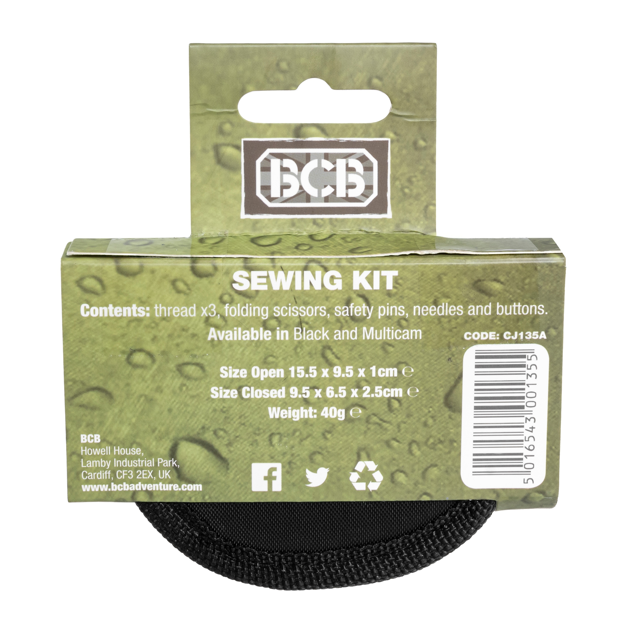 BCB Sewing Kit Ompelusetti - Black