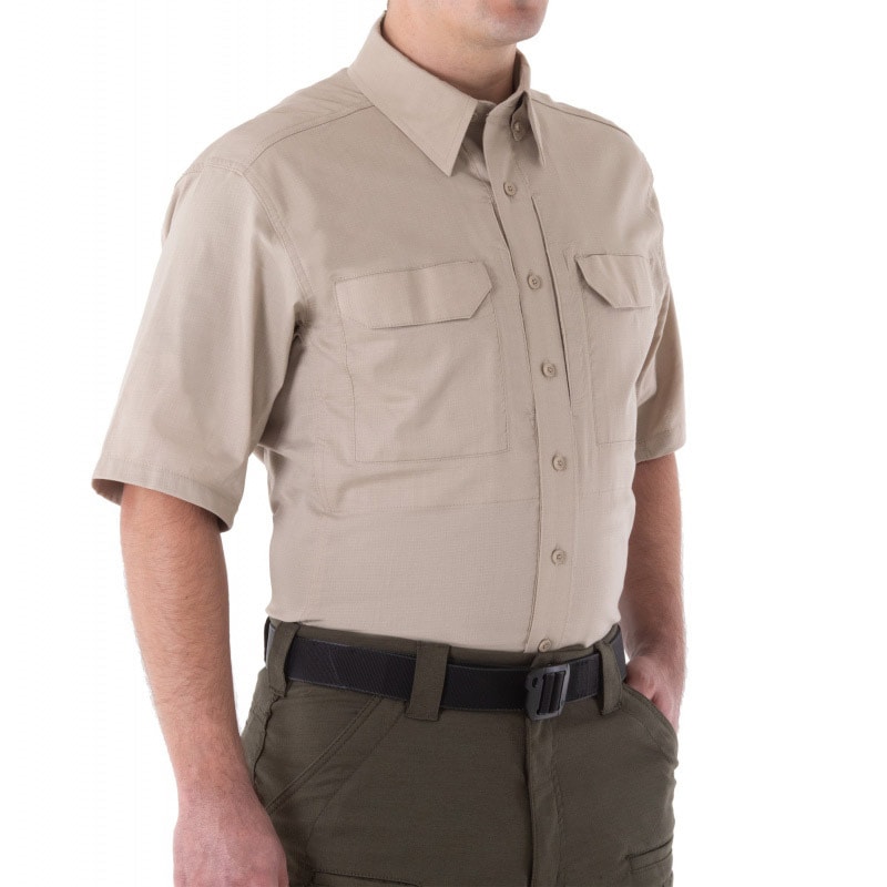 First Tactical V2 Tactical Lyhythihainen Paita - Khaki