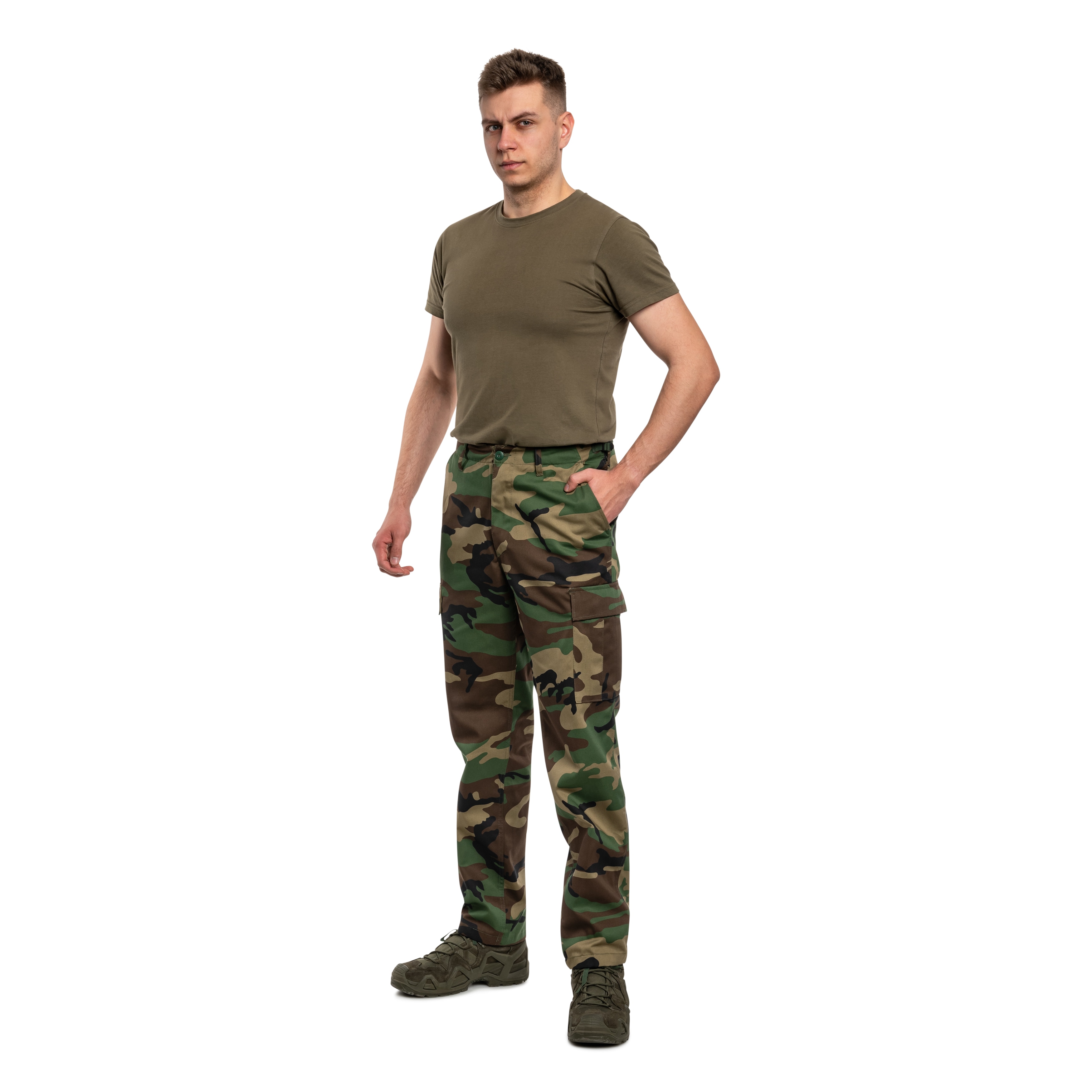 MFH US Combat BDU Housut - Woodland