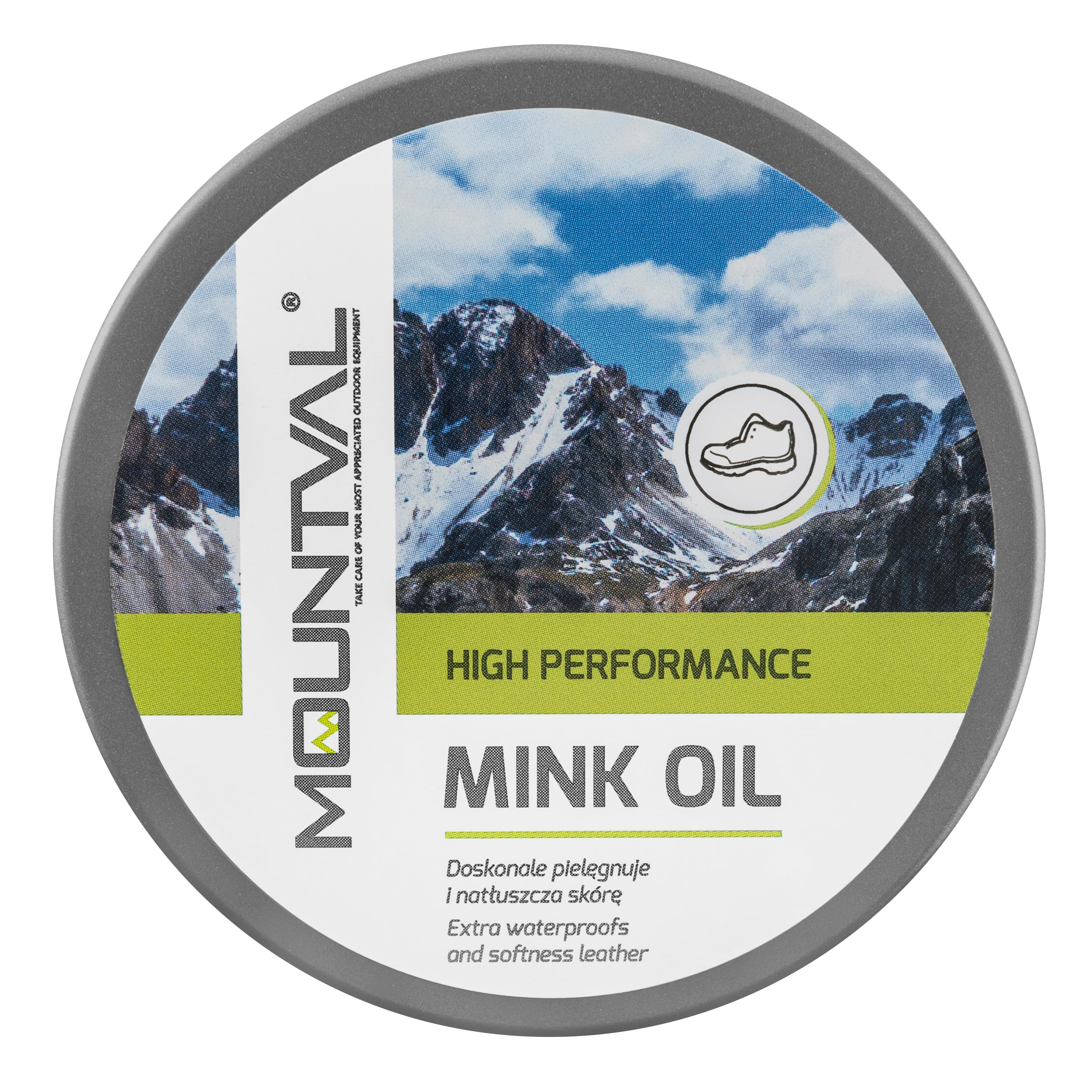 Mountval Mink Oil Kengänhoitovaha 100 ml - Väritön