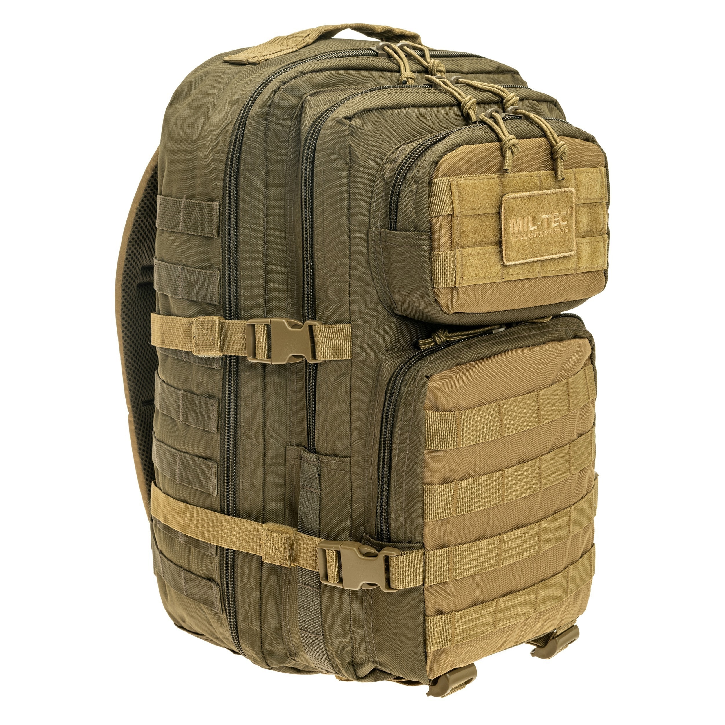 Mil-Tec Assault Pack Large 36 l Reppu - Ranger Green/Coyote