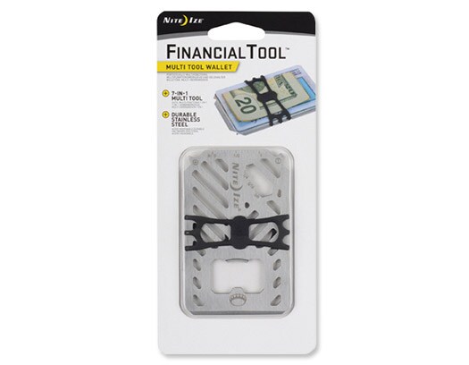 Nite Ize FinancialTool Wallet II Monitoimityökalu - teräs