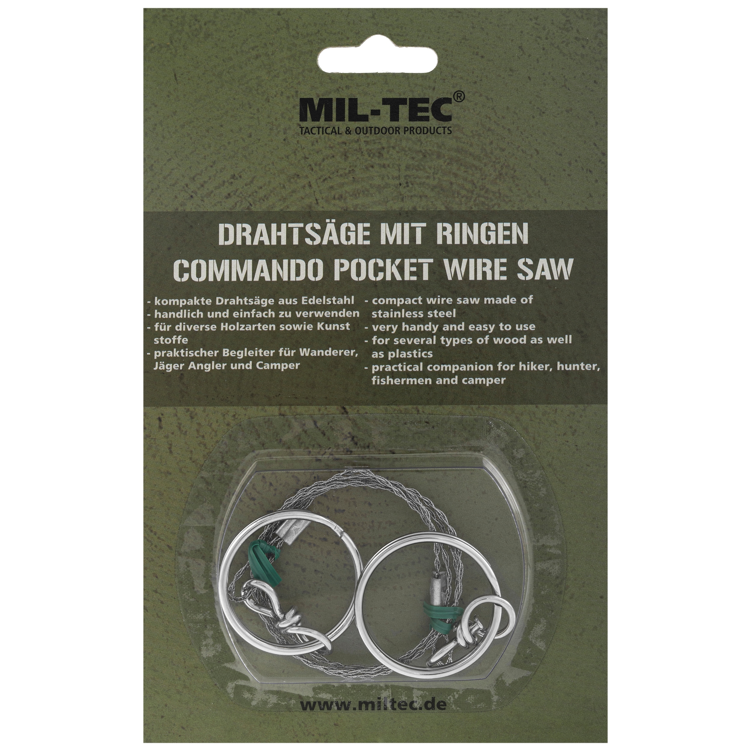 Mil-Tec Commando Pocket Wire Saw Käsiketjusaha