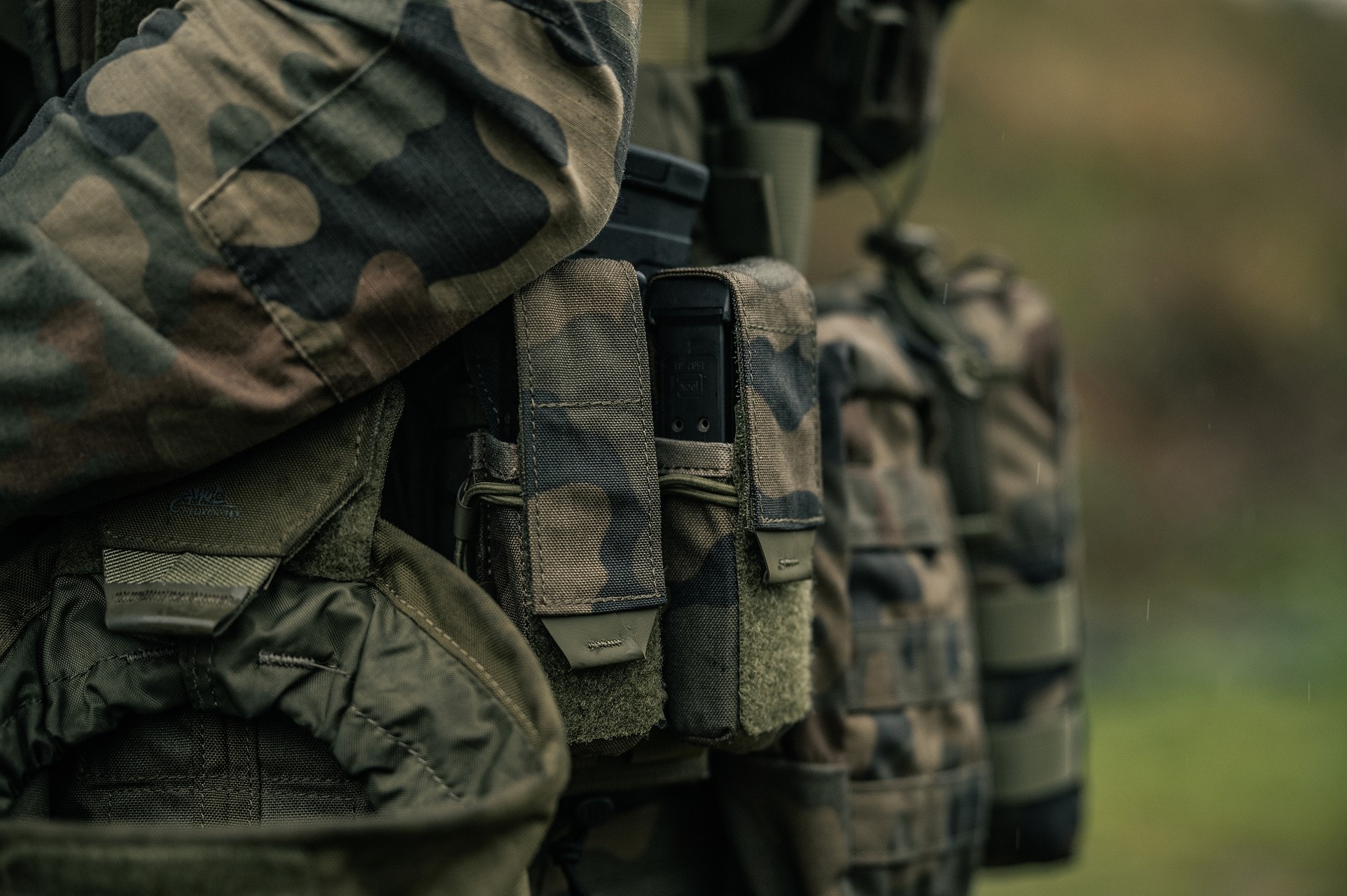 Helikon-Tex Pistol Magazine Pouch Lippaakotelo - wz.93 Pantera PL Woodland