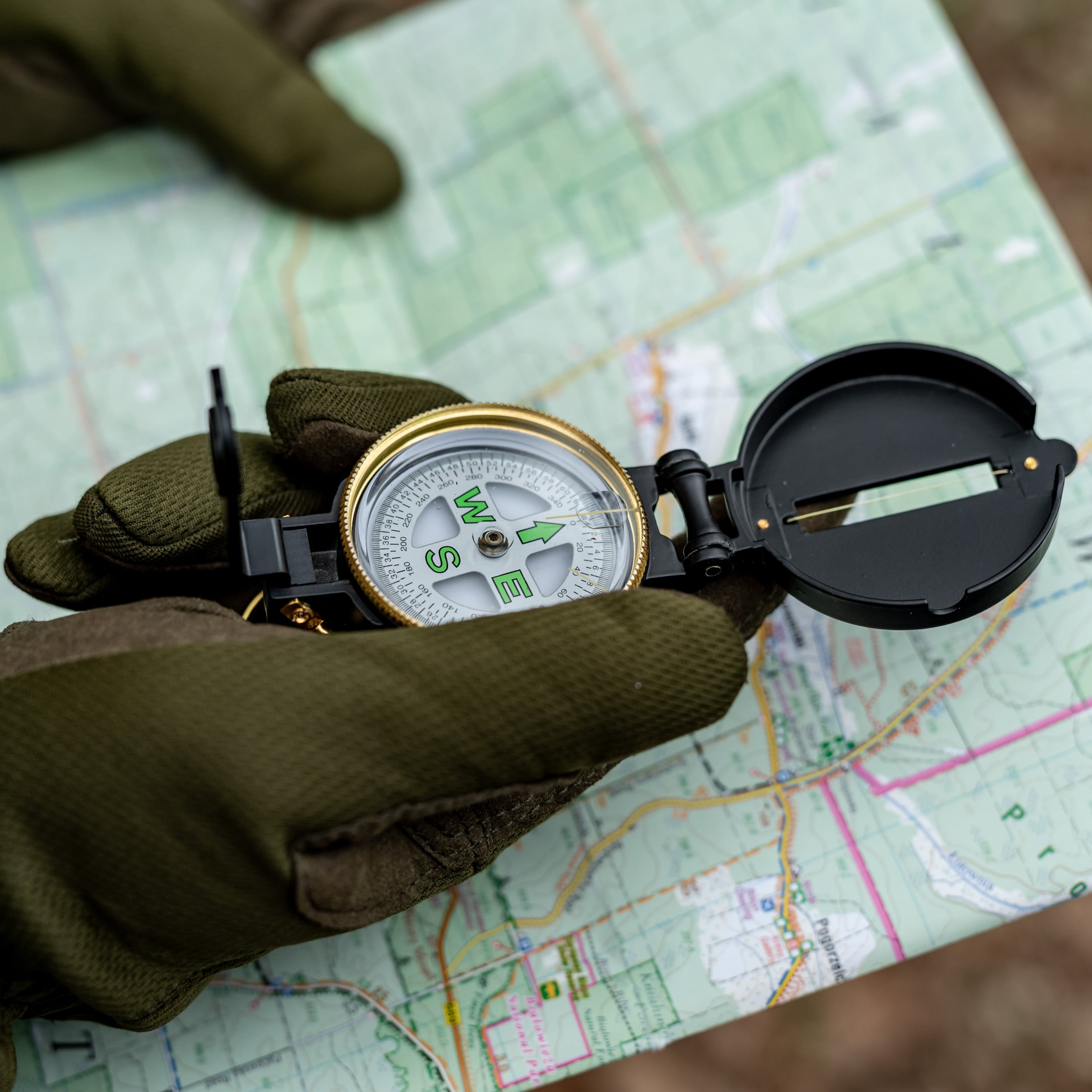 Mil-Tec Officer Kompassi - alumiinirunko