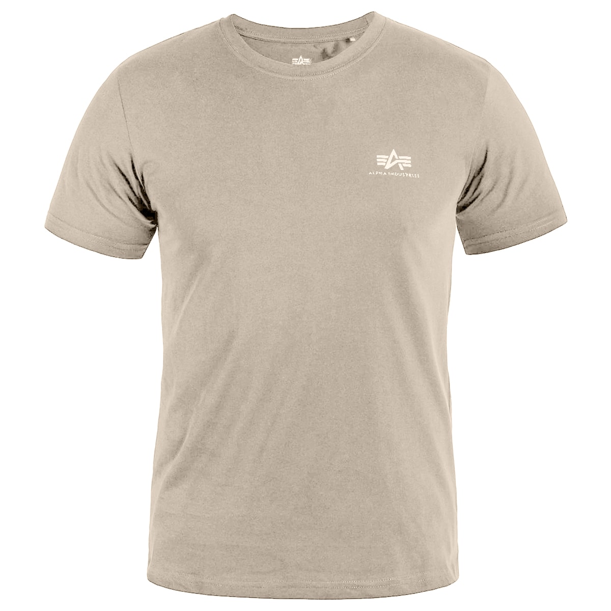 Alpha Industries Basic Small Logo T-paita - Vintage Sand