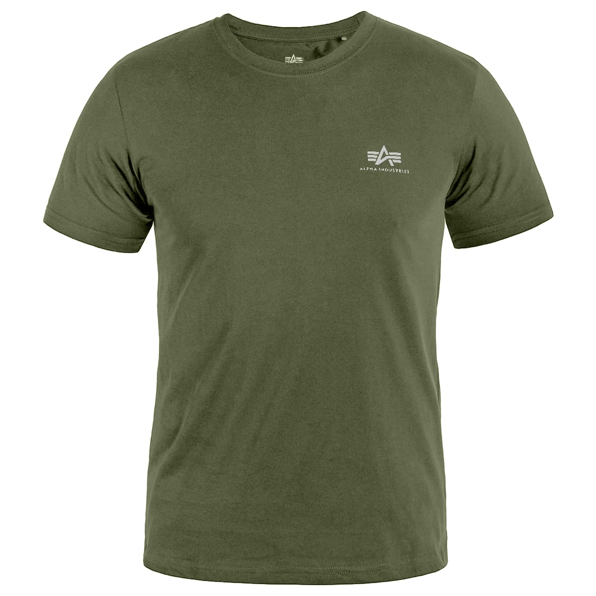 Alpha Industries Basic Small Logo T-paita - Dark Olive