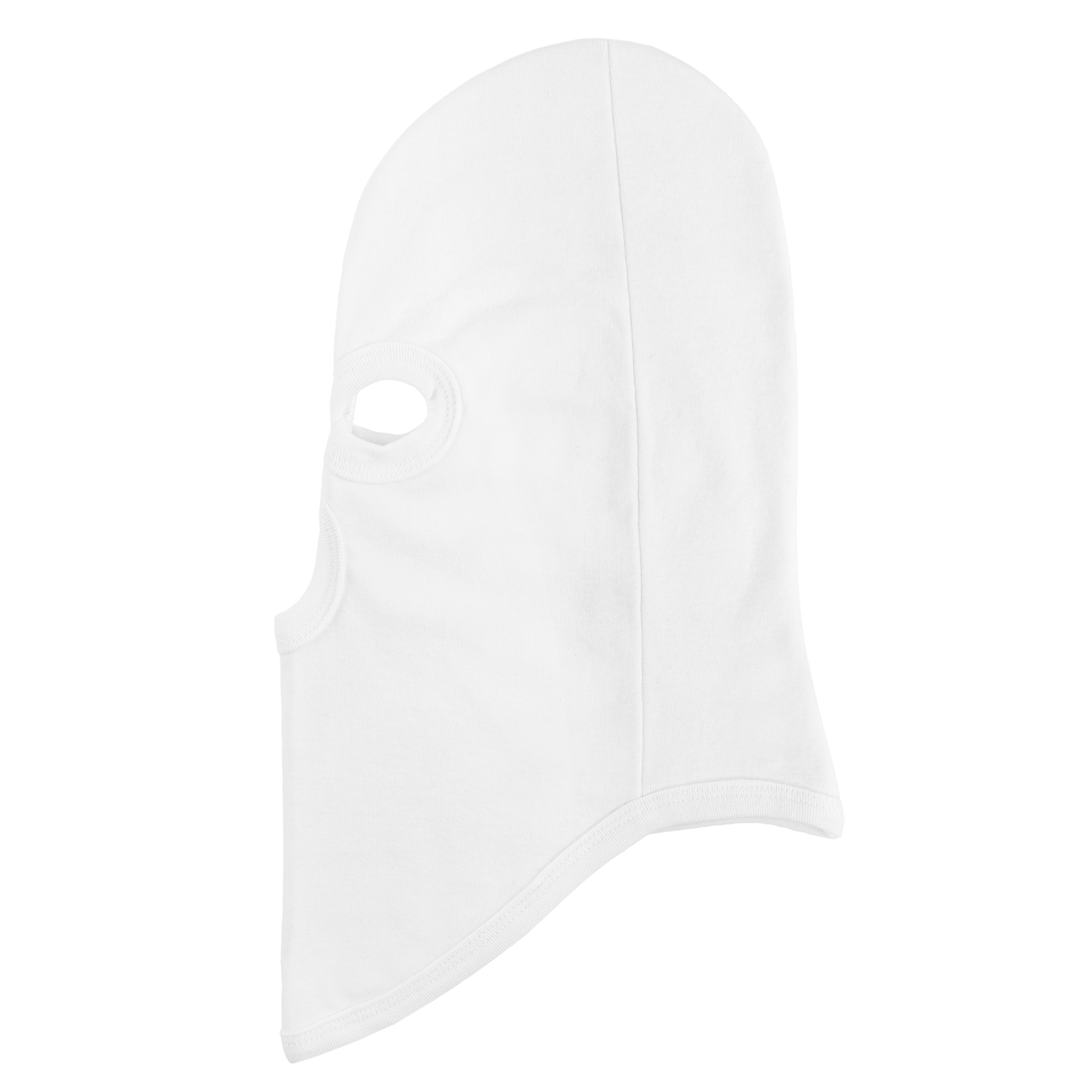Mil-Tec Puuvillainen Balaclava 3 Aukolla - Valkoinen