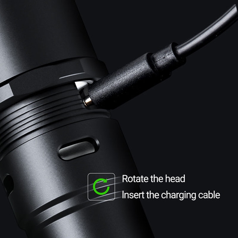 Nextorch P86 Taskulamppu 120 dB Pillillä 1600 lumen -