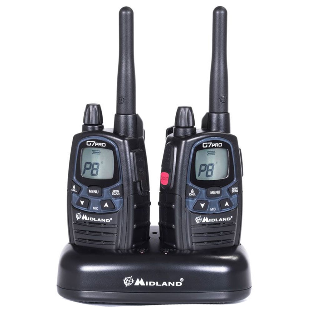 Midland G7 Pro PMR Radiopuhelin 2 kpl - Black