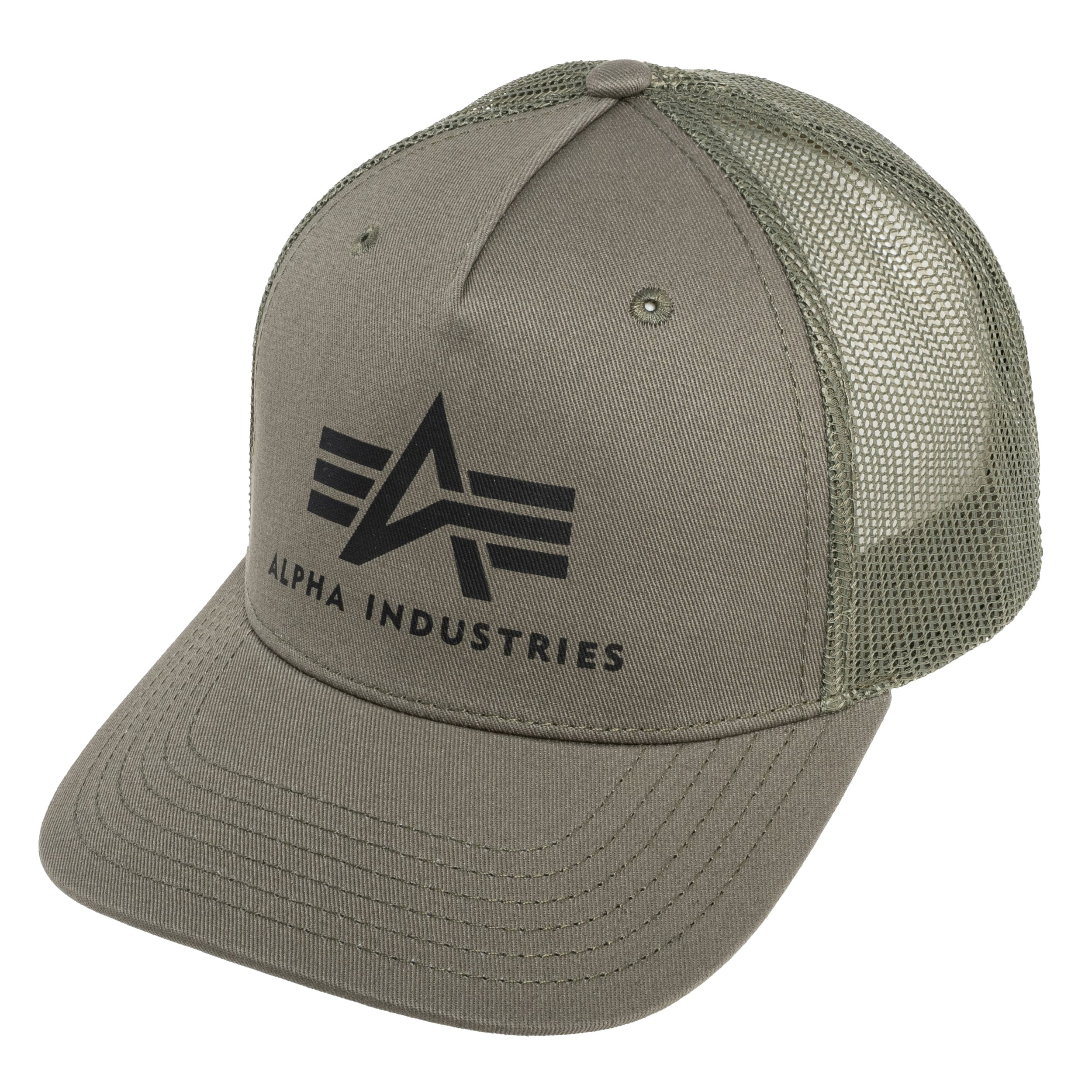 Alpha Industries Basic Trucker Cap Lippalakki - Dark Green