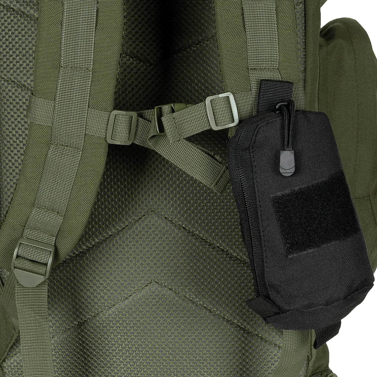 MFH Pouch For Shoulder Strap MOLLE Tasku - Black