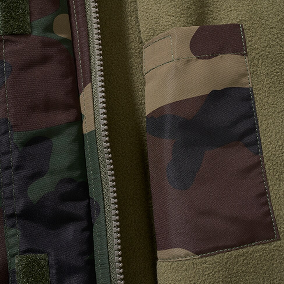 Brandit Windbreaker Frontzip Naisten Takki - Woodland