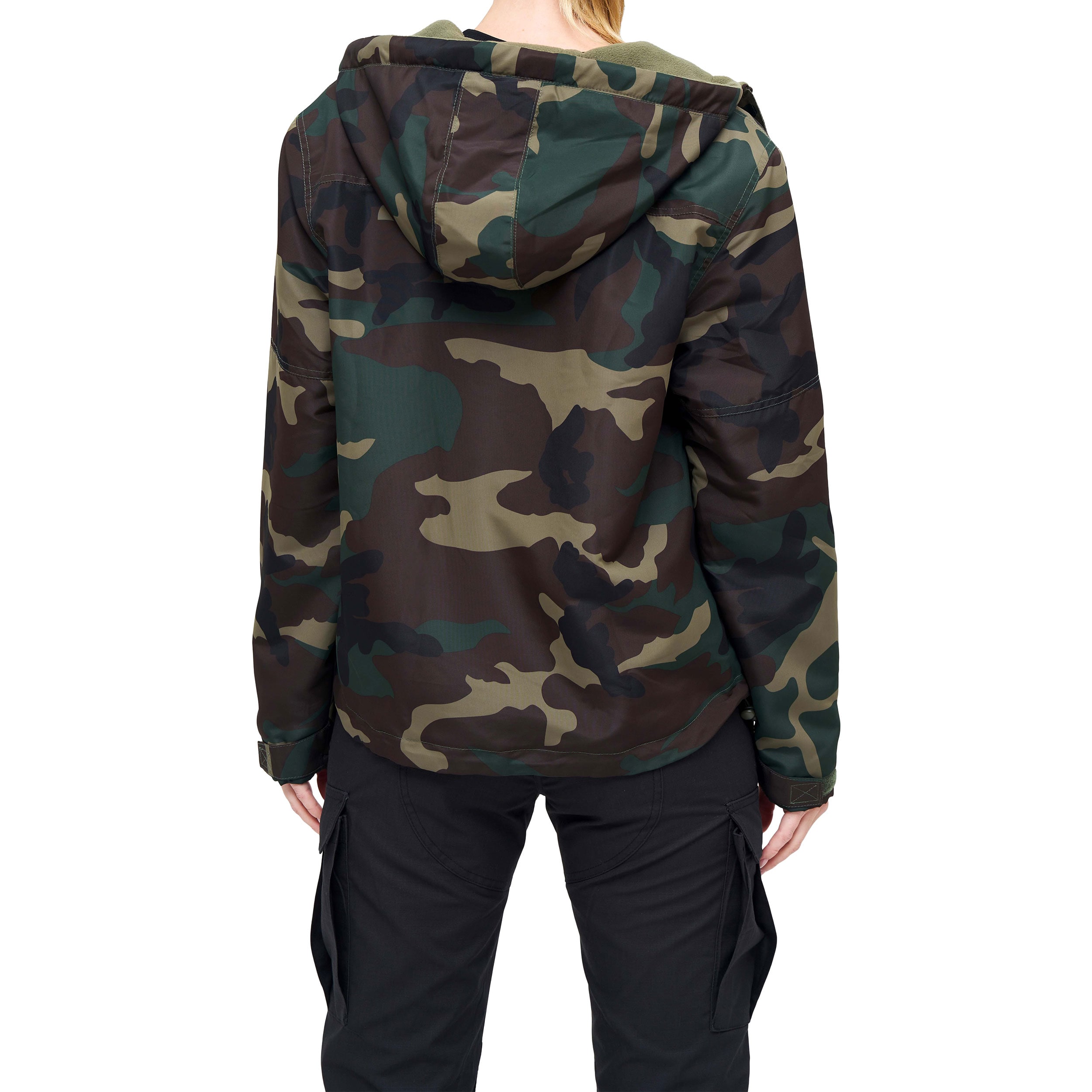 Brandit Windbreaker Frontzip Naisten Takki - Woodland