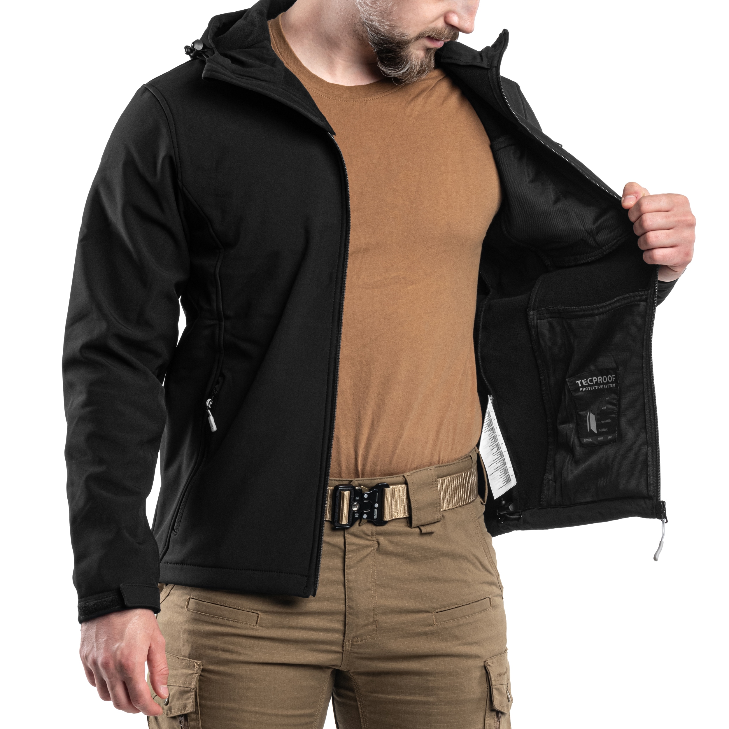 Hi-Tec Softshell Caen Takki - Black