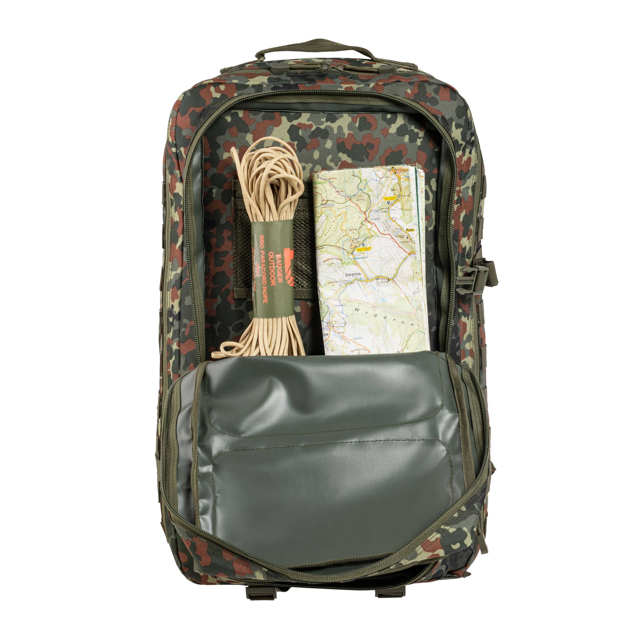 Brandit US Cooper XL Reppu 65 l - Flecktarn