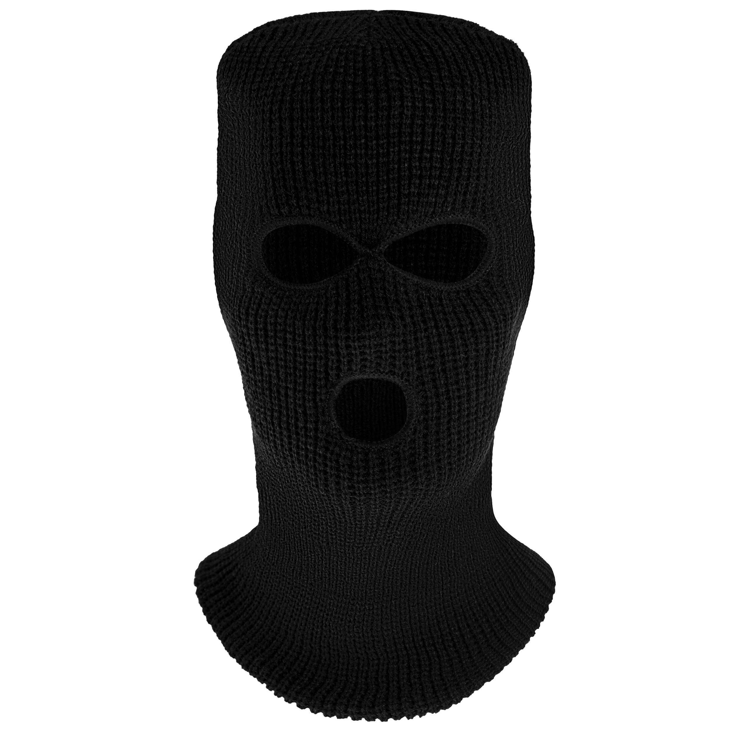 Mil-Tec Talvibalaclava 3 Aukolla - Black