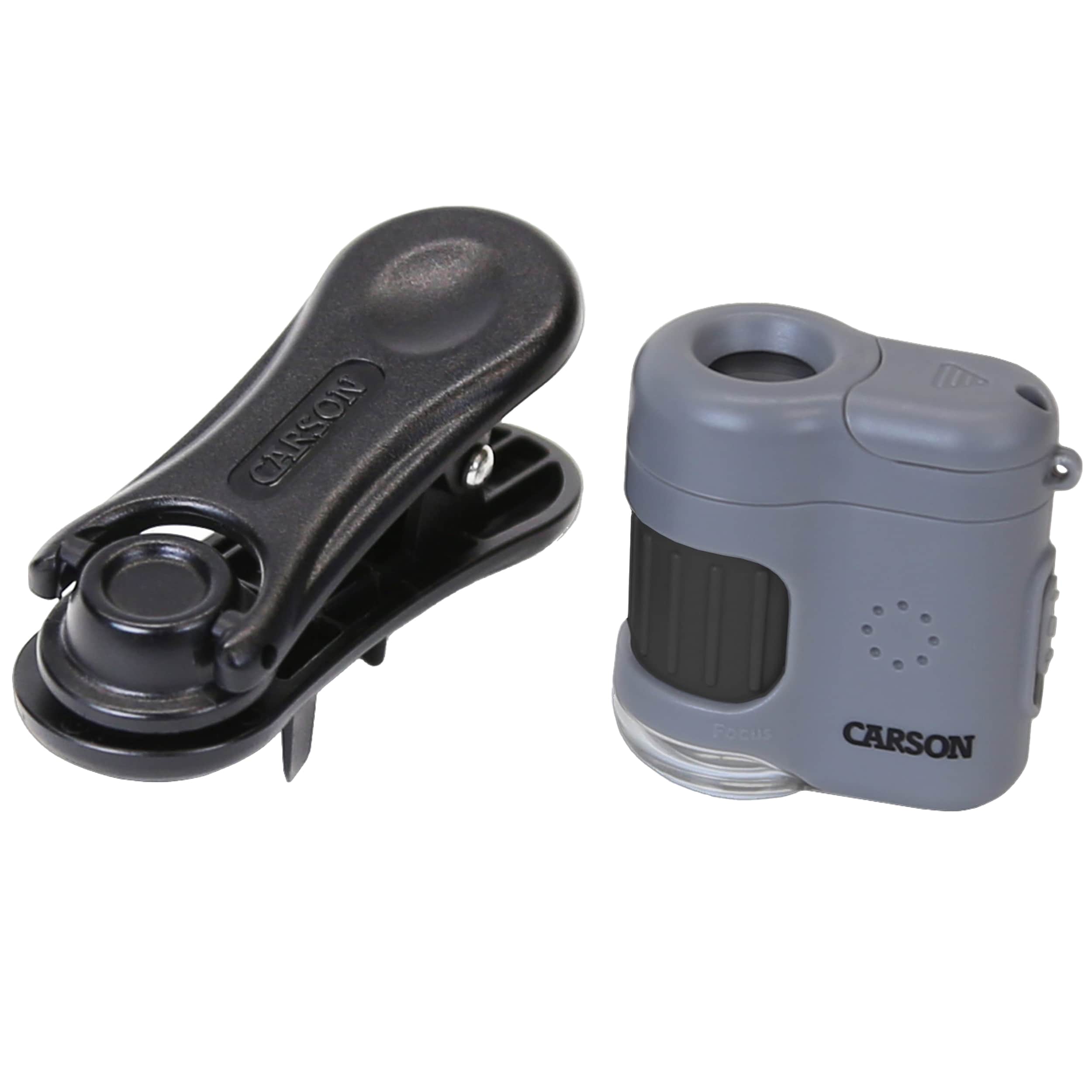 Carson MicroMini 20x taskumikroskooppi älypuhelinklipsillä