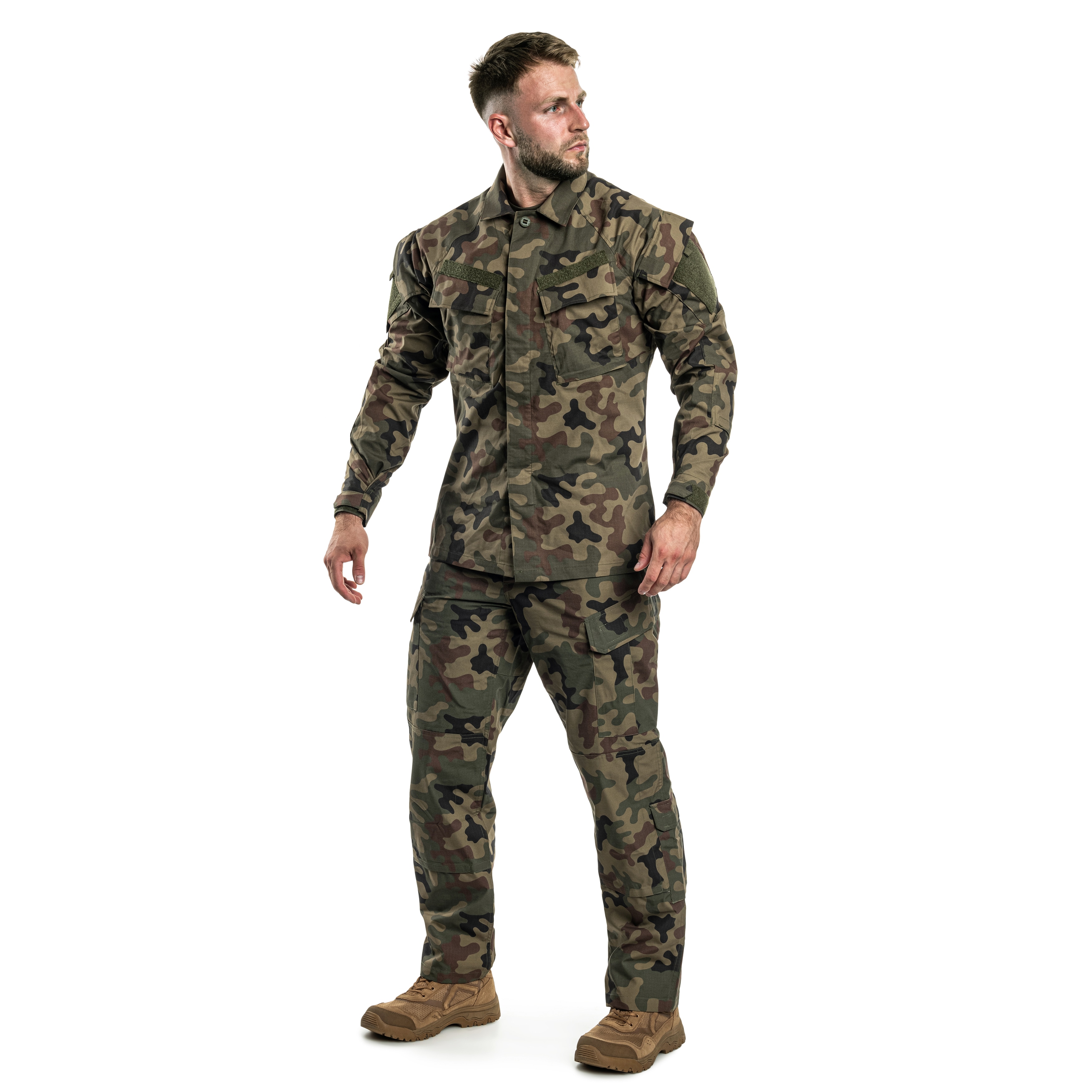 Helikon-Tex Raid Polycotton Stretch Rip-Stop -takki - wz.93 Pantera PL Woodland