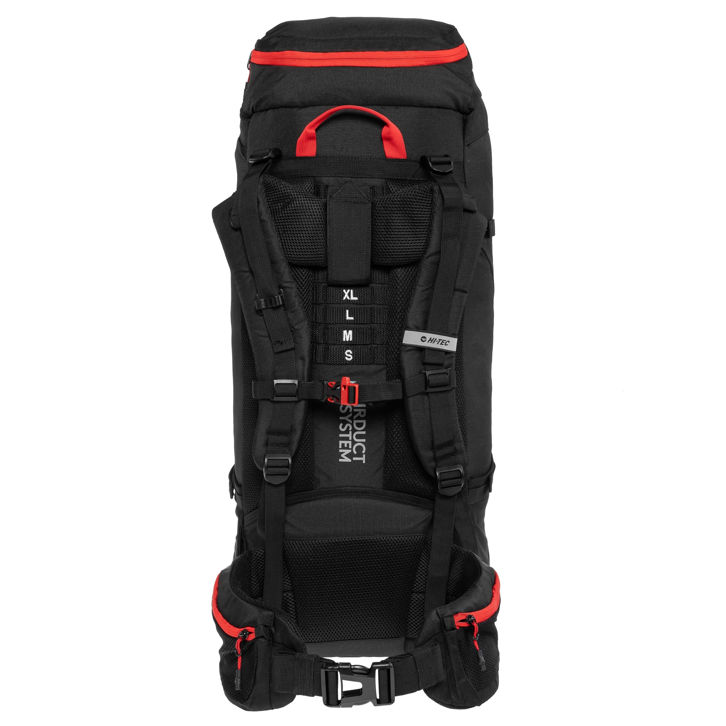 Hi-Tec Stone 75 l Reppu - Black/High Risk Red