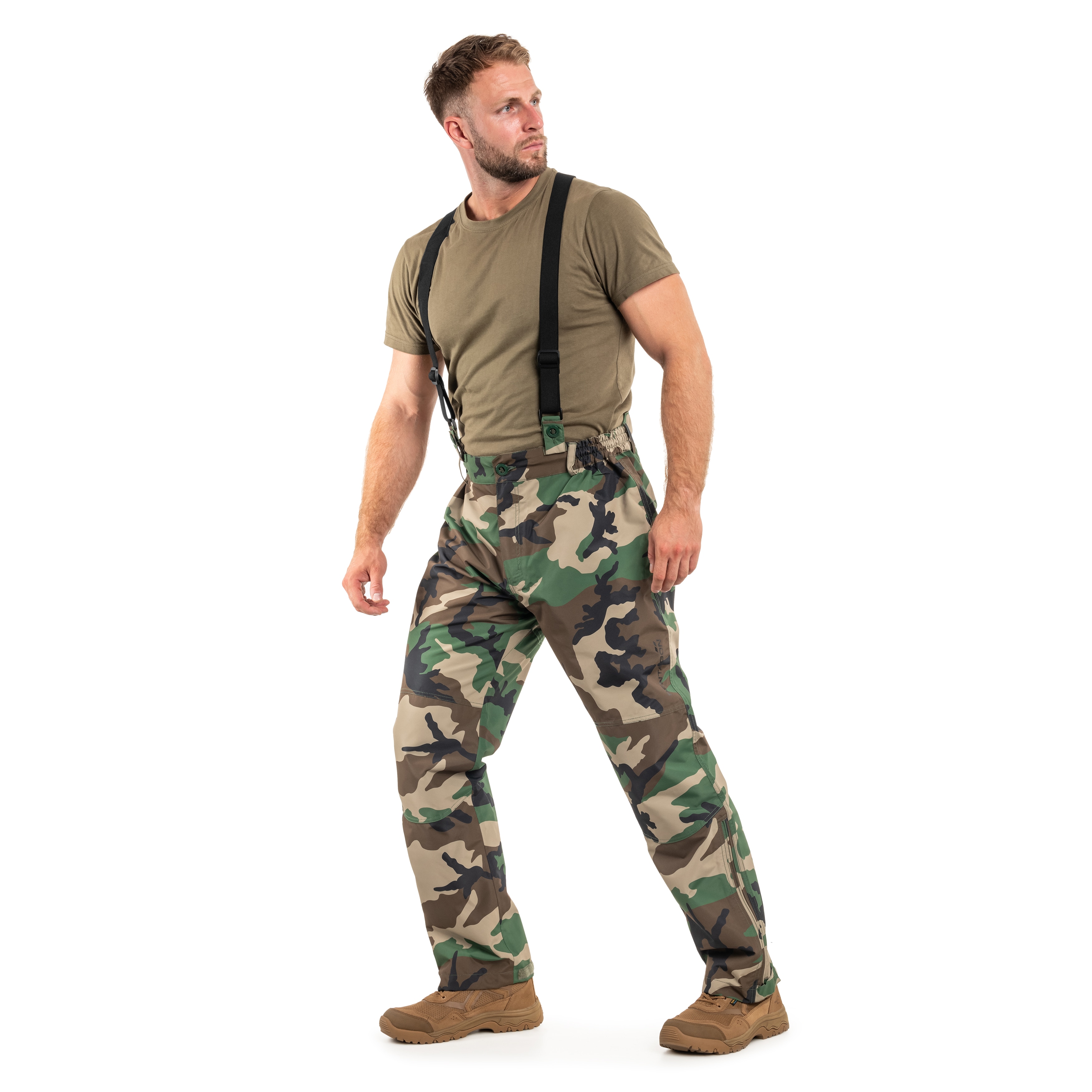 Pentagon Hurricane Housut henkseleillä - Woodland