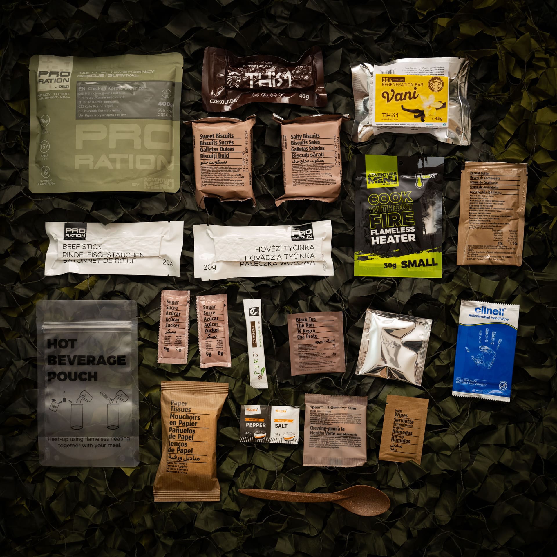 Pro Ration Ultimate Tactical Ration Half-Day Ruoansuoja - Menu I