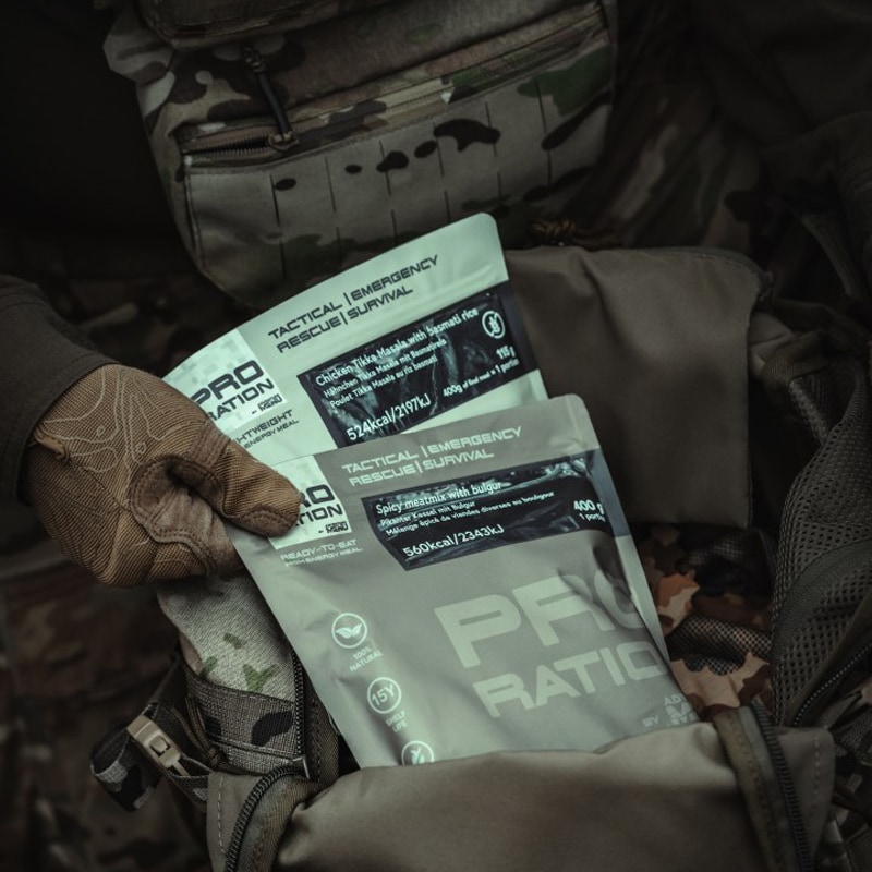 Pro Ration Ultimate Tactical Ration Half-Day Ruoakintopakkaus - Menu V