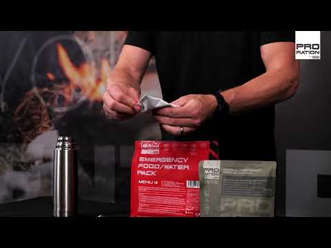 Pro Ration Emergency Food/Water Pack Ruoanannospakkaus - Menu V