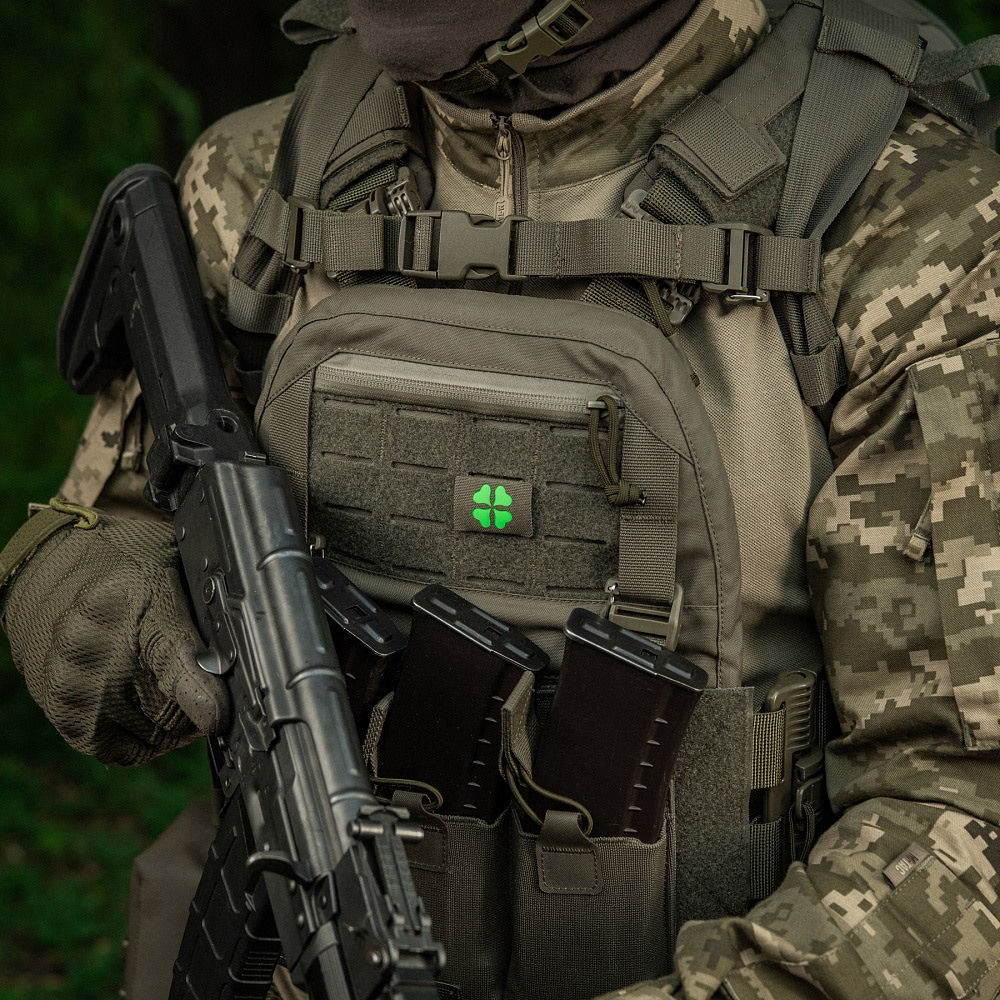 M-Tac MOLLE Apila Kangasmerkki - Ranger Green
