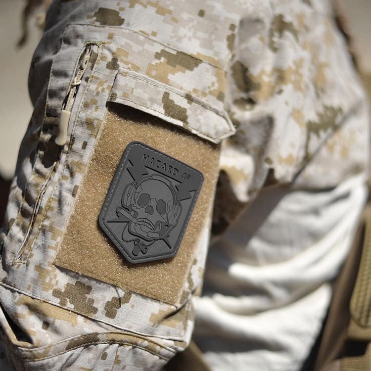 Operator Skull Patch 3D Merkki - Black