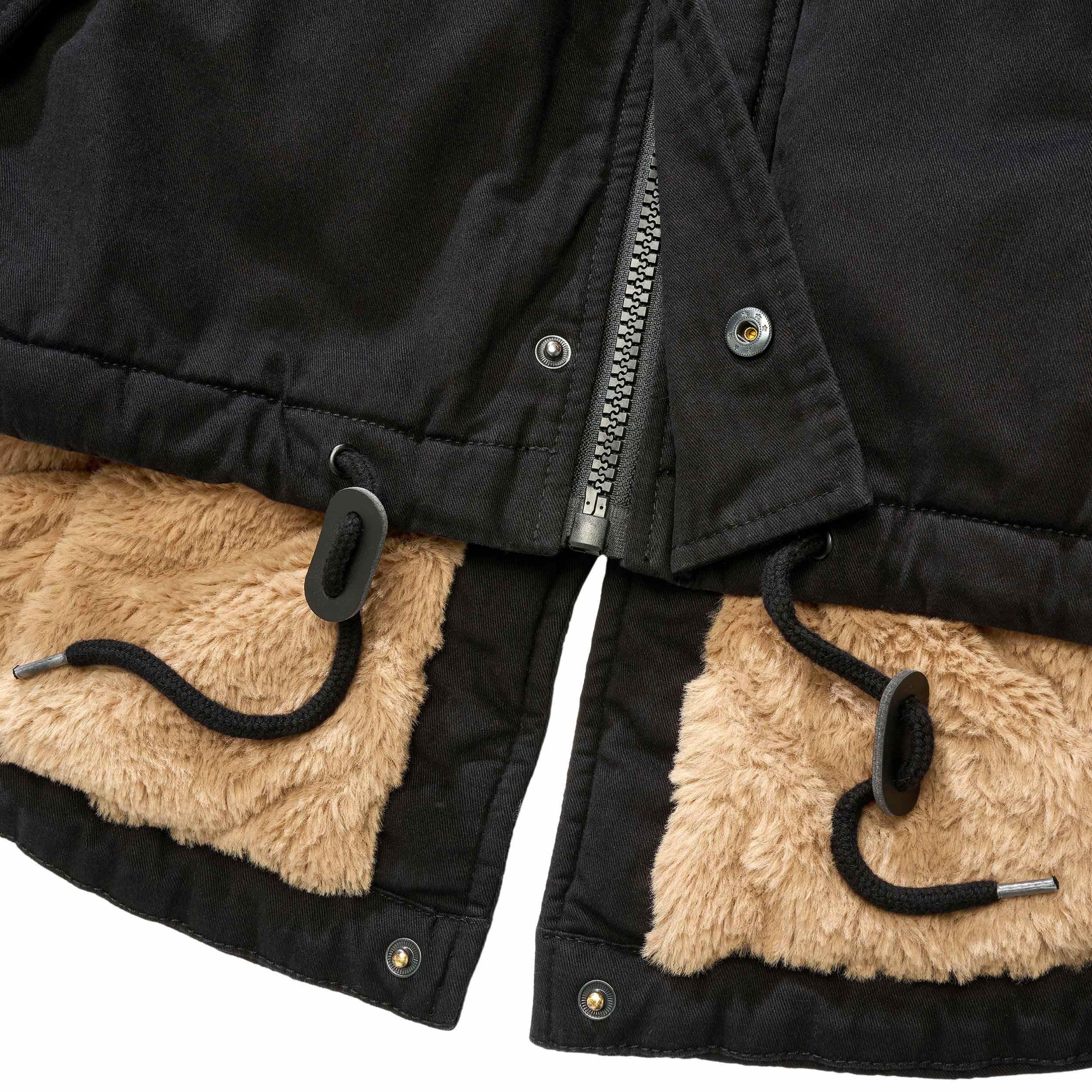 Military Wear Fish Tail Parka Takki - Black