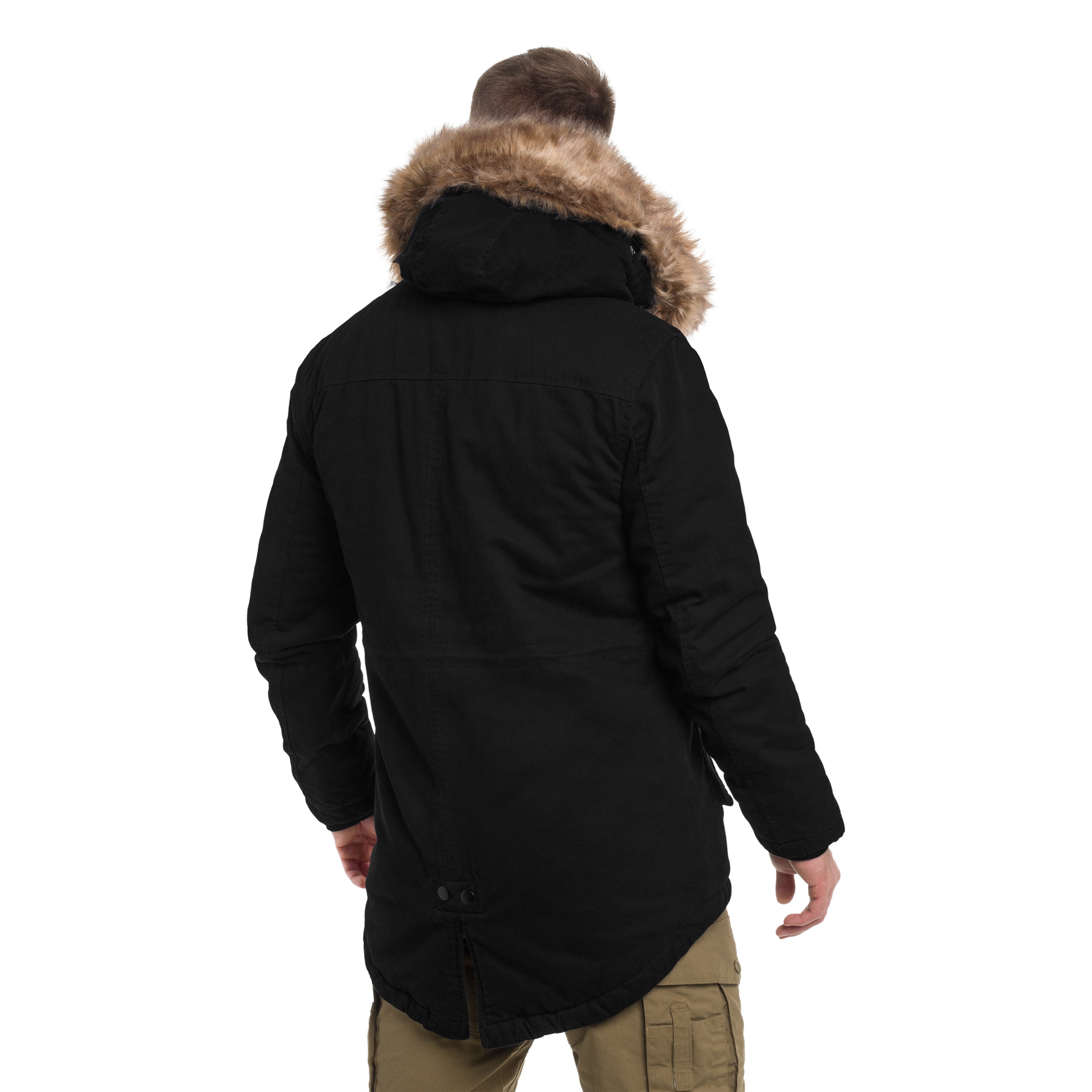 Military Wear Fish Tail Parka Takki - Black