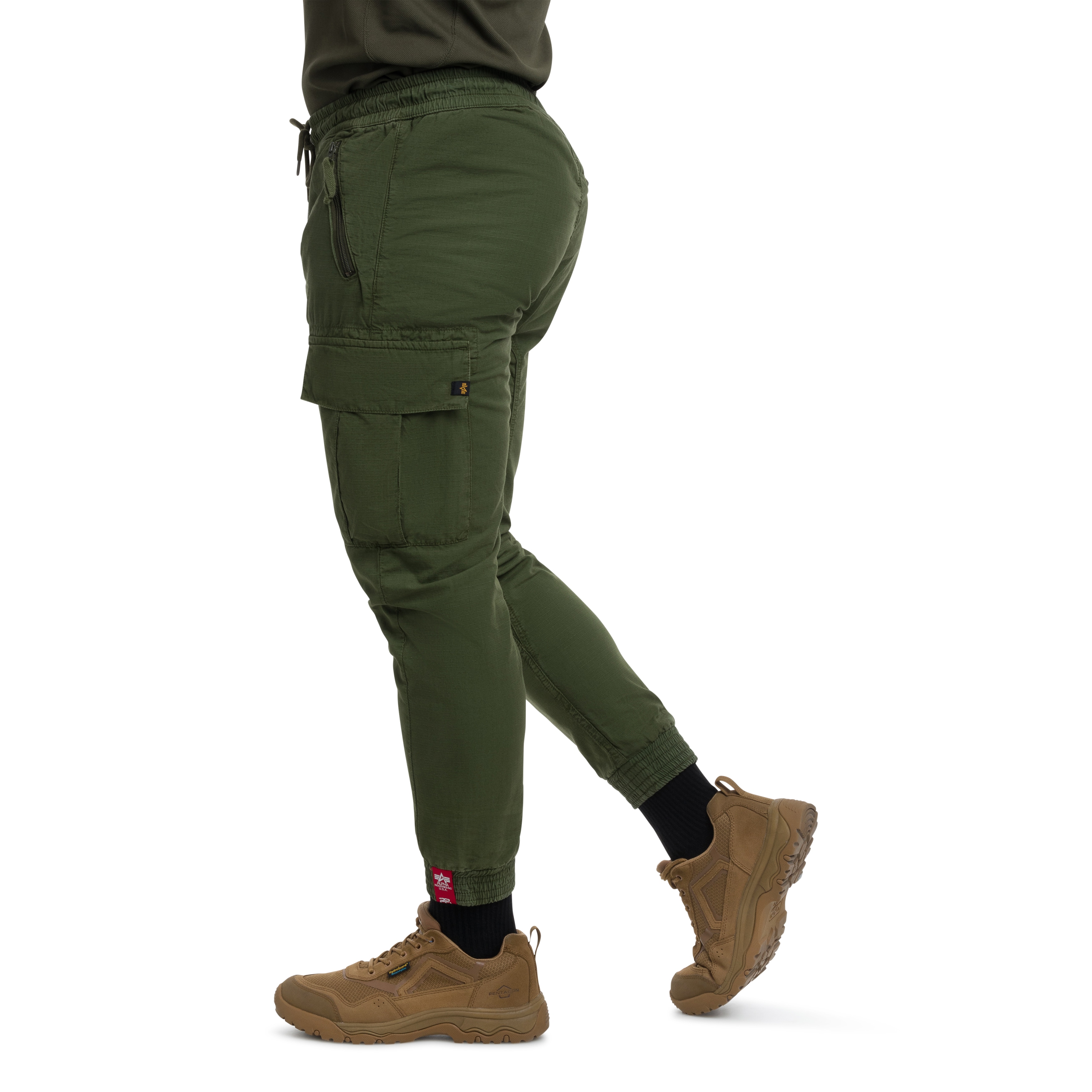 Alpha Industries Rip-Stop Jogger Housut - Dark Olive