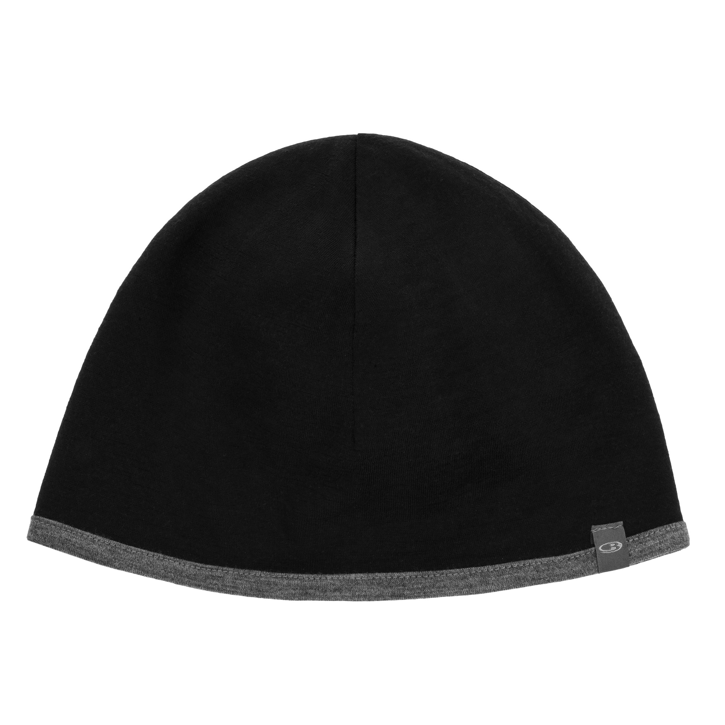 Icebreaker Merino 200 Pocket Hat pipo - Black/Gritstone Heather