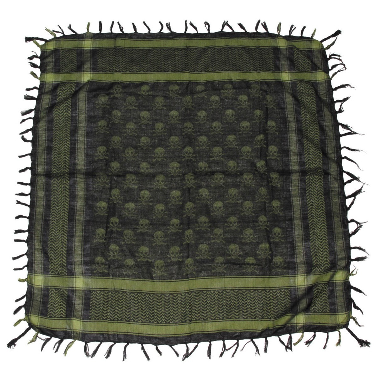 MFH Shemagh Arafatka-suojahuivi - Green/Black