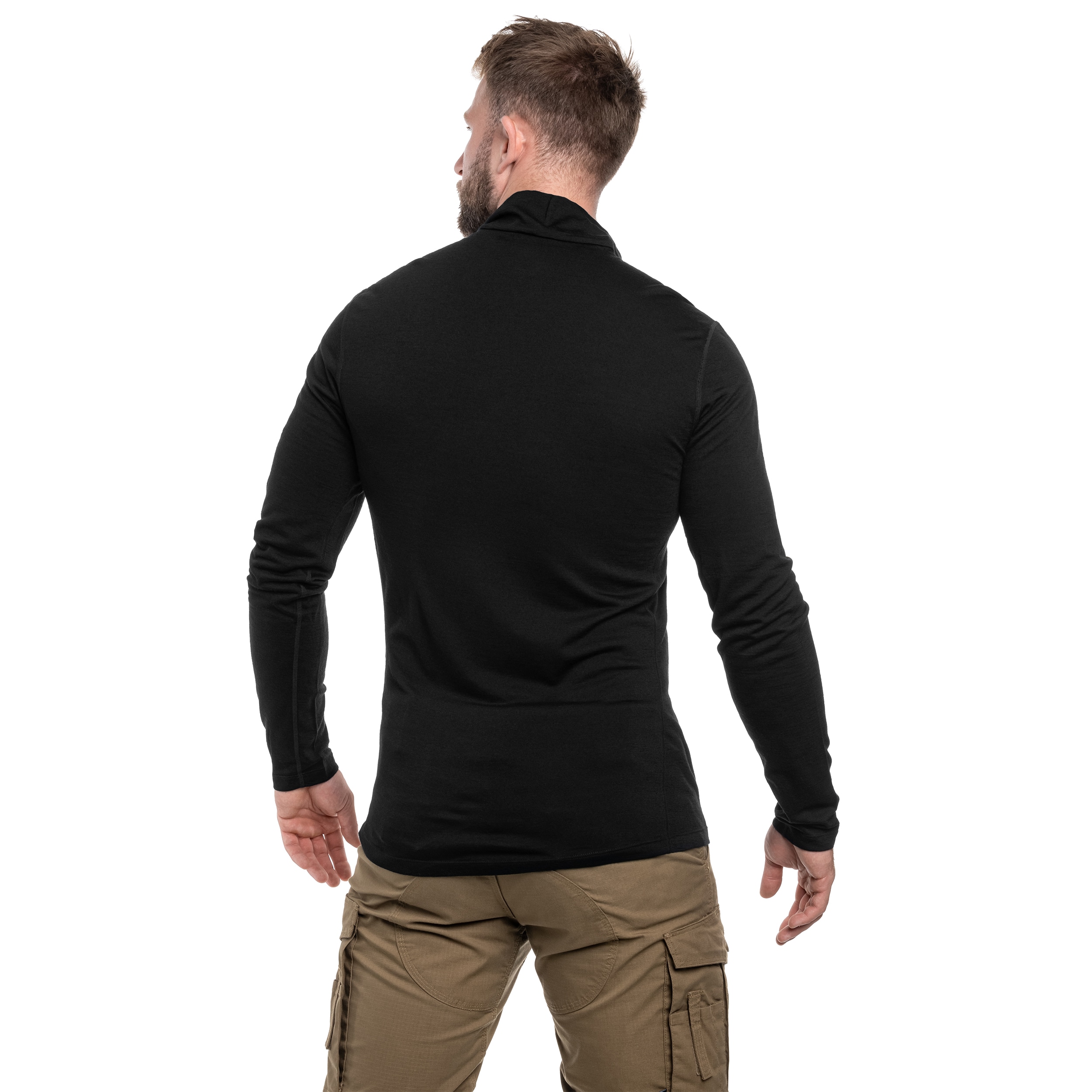 Icebreaker Merino Oasis Half Zip Tekninen paita - Black