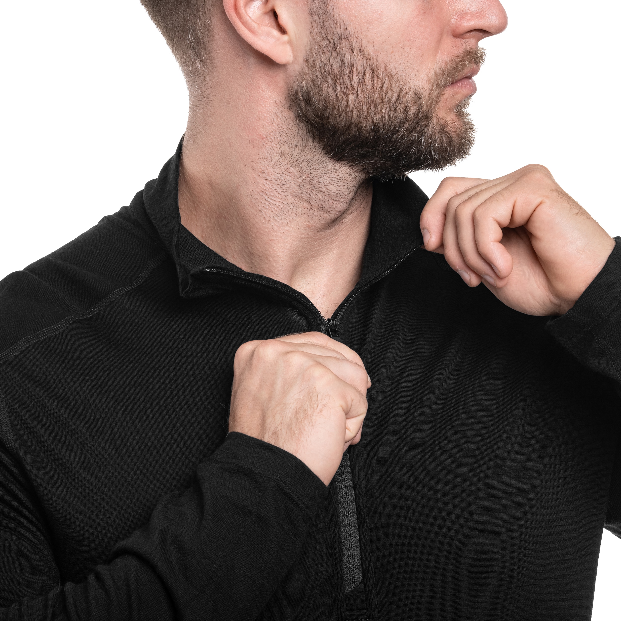 Icebreaker Merino Oasis Half Zip Tekninen paita - Black