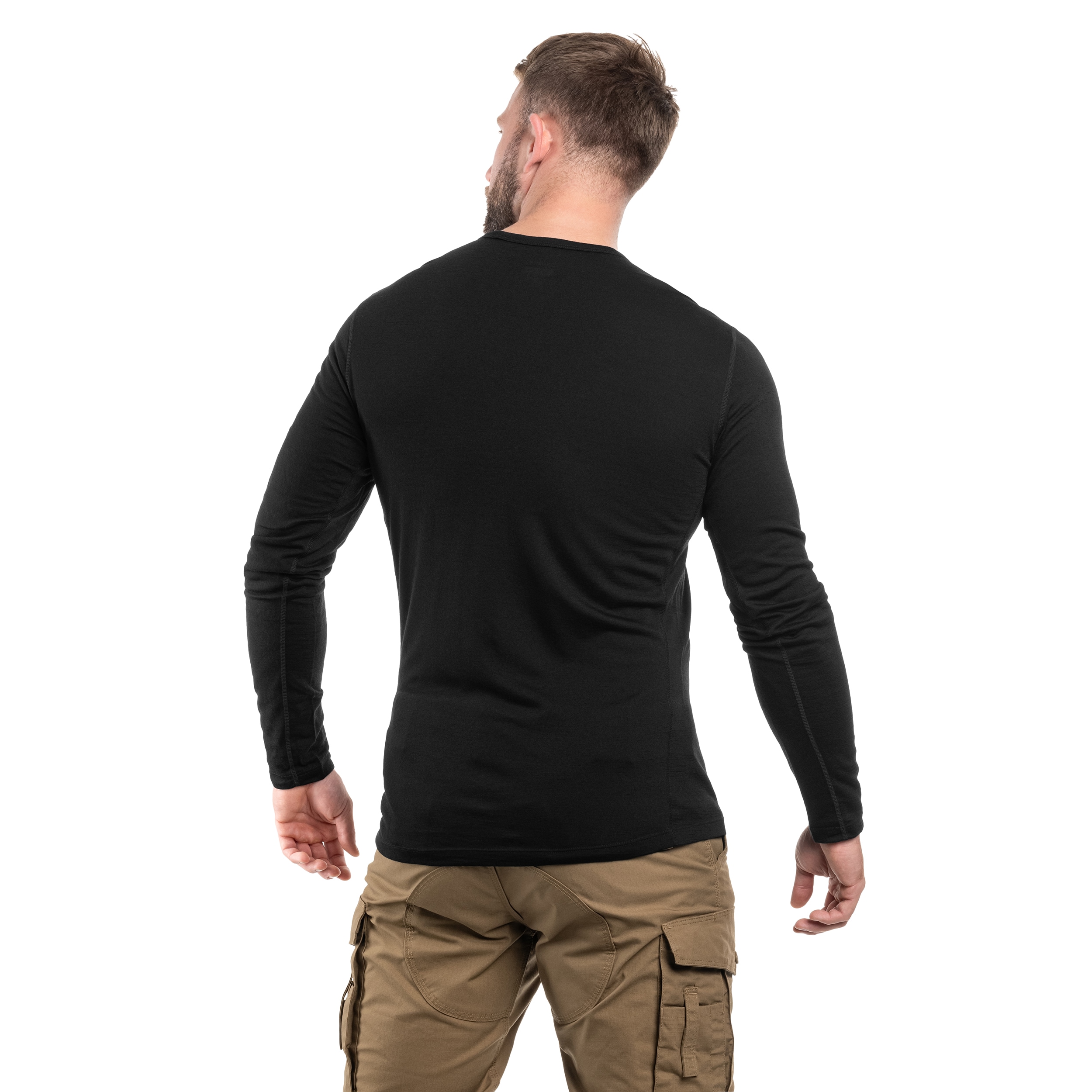 Icebreaker Merino 200 Oasis Crewe lämpöpaita - Black