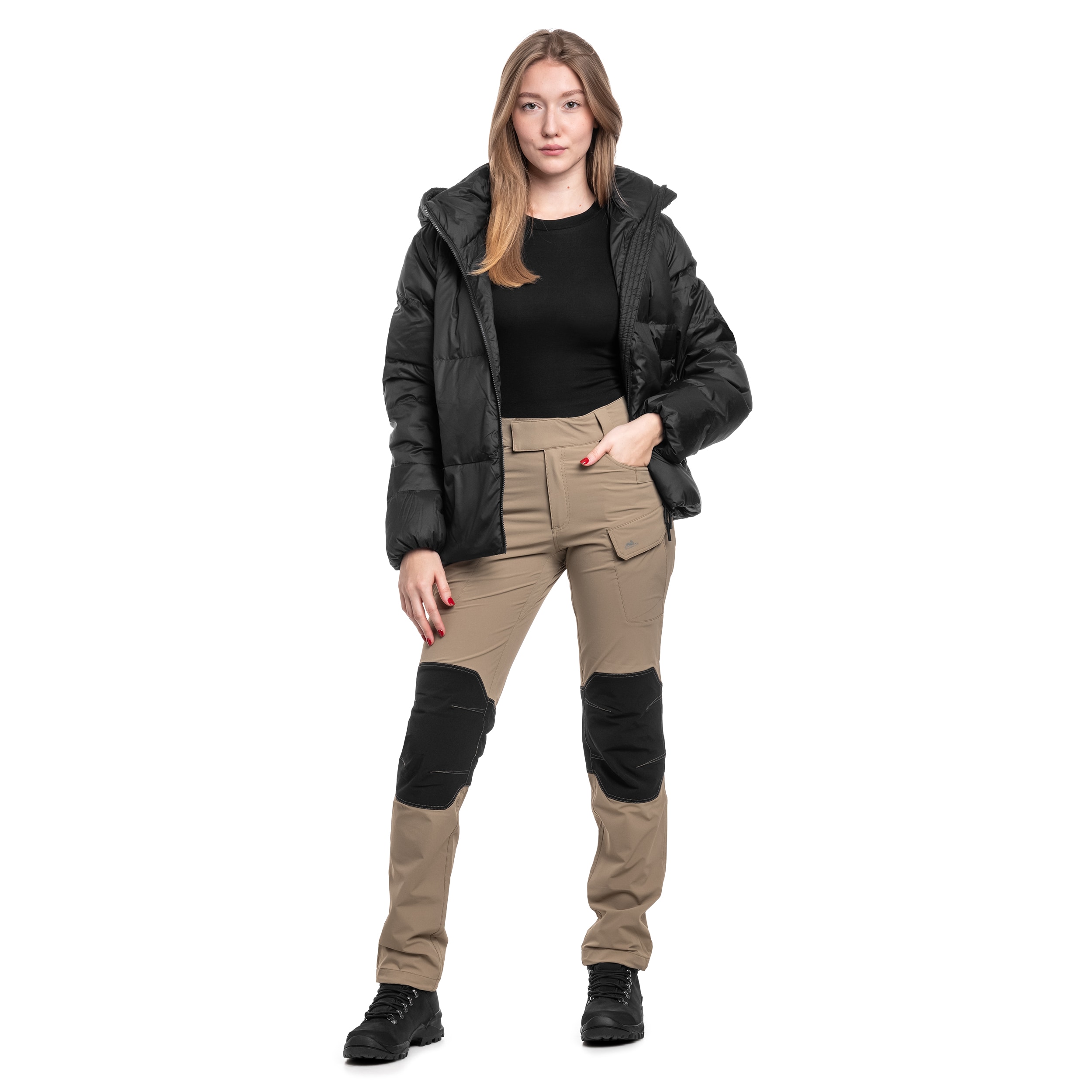 4F F481 Naisten Untuvatakki - Deep Black