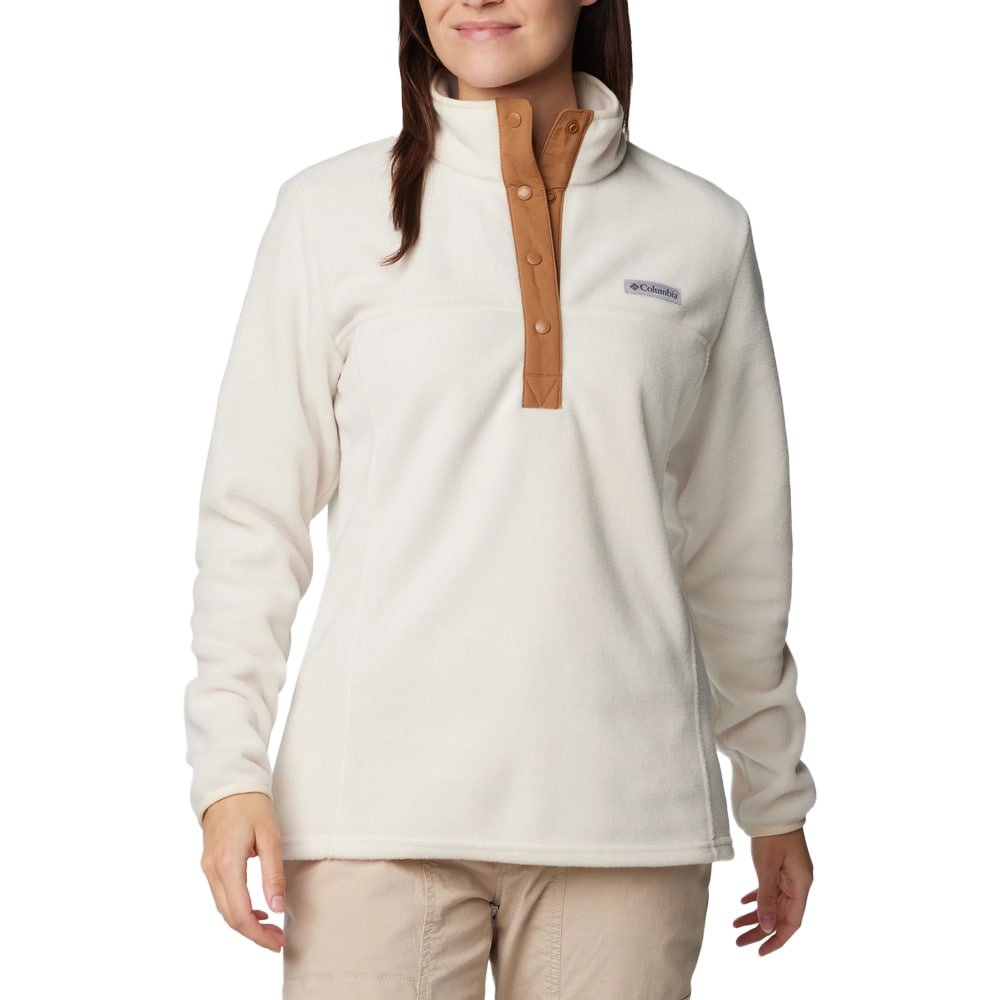 Columbia Benton Springs Half Snap Pullover II Naisten Fleece - Chalk/Camel Brown